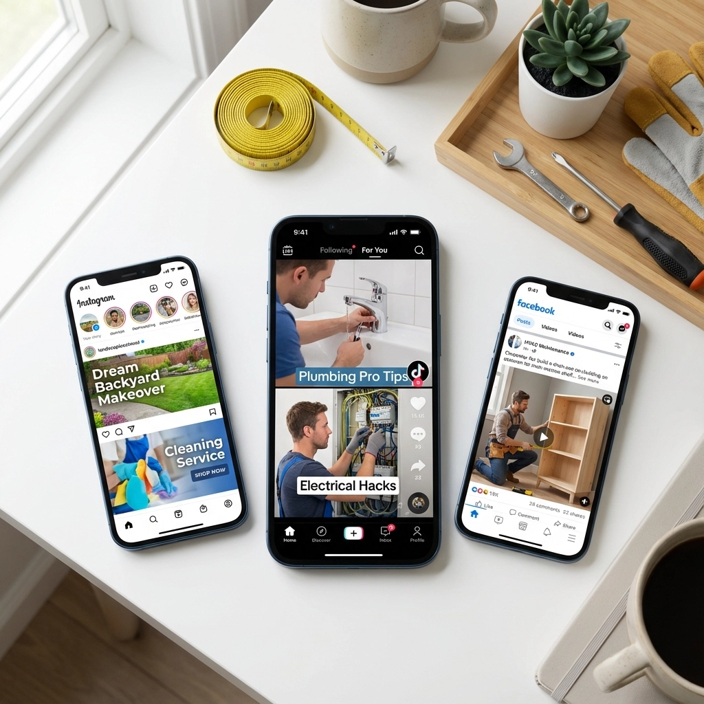 Videos shown on different social media platforms