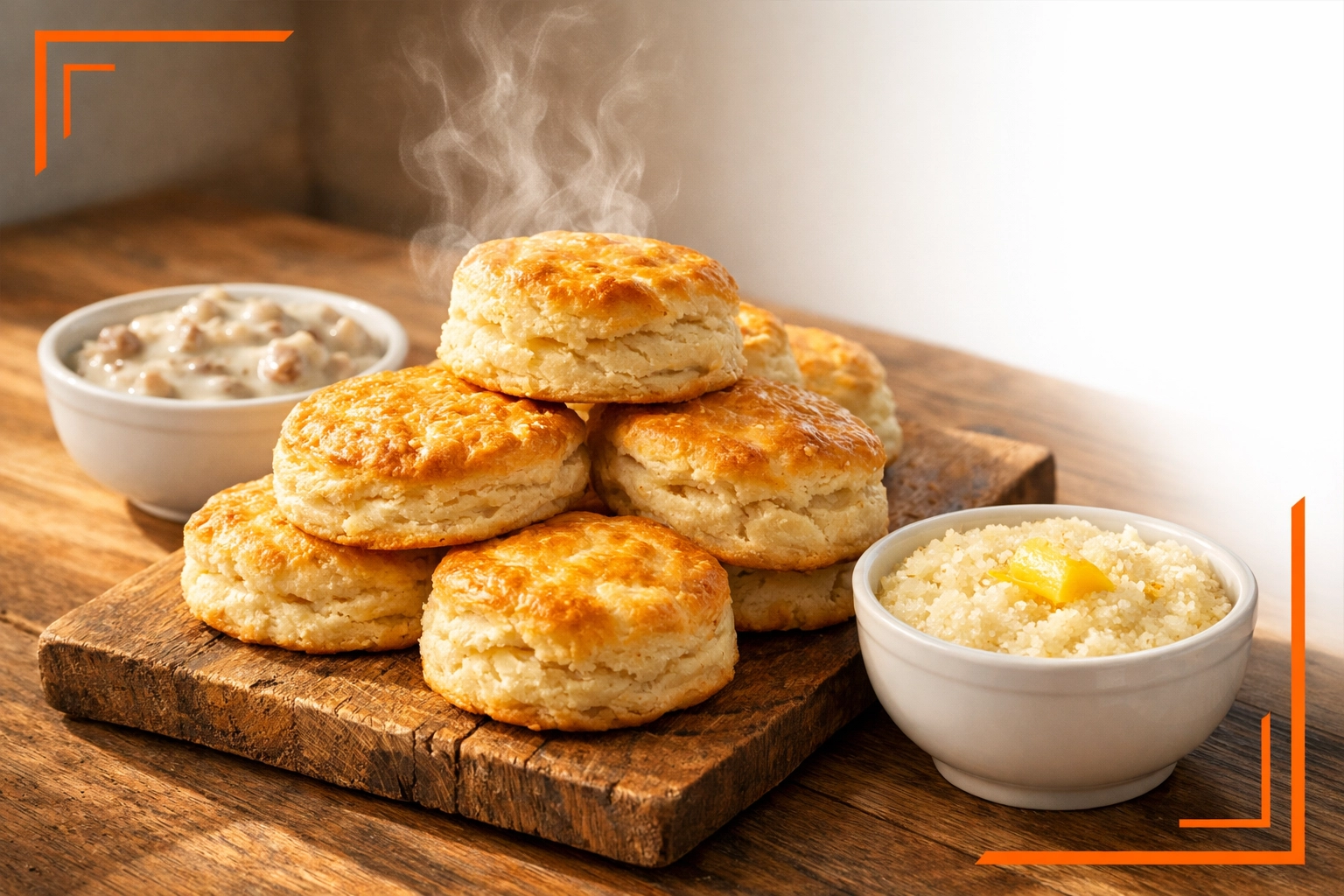 Southern soul food biscuits and gravy at Cafe DaFonk in Jack London Square Oakland