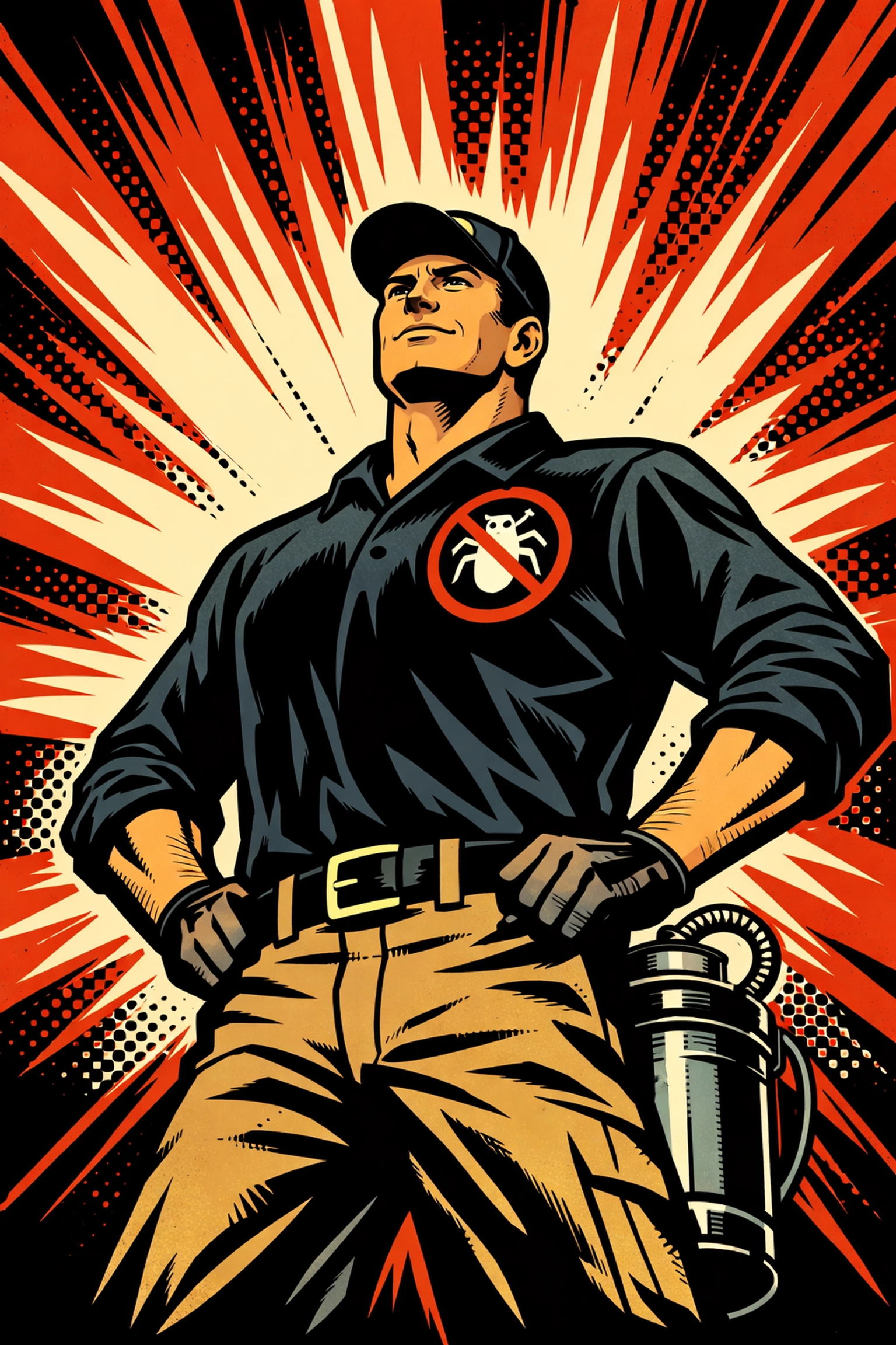 Heroic Pest X technician providing professional pest control services in Walker County AL.