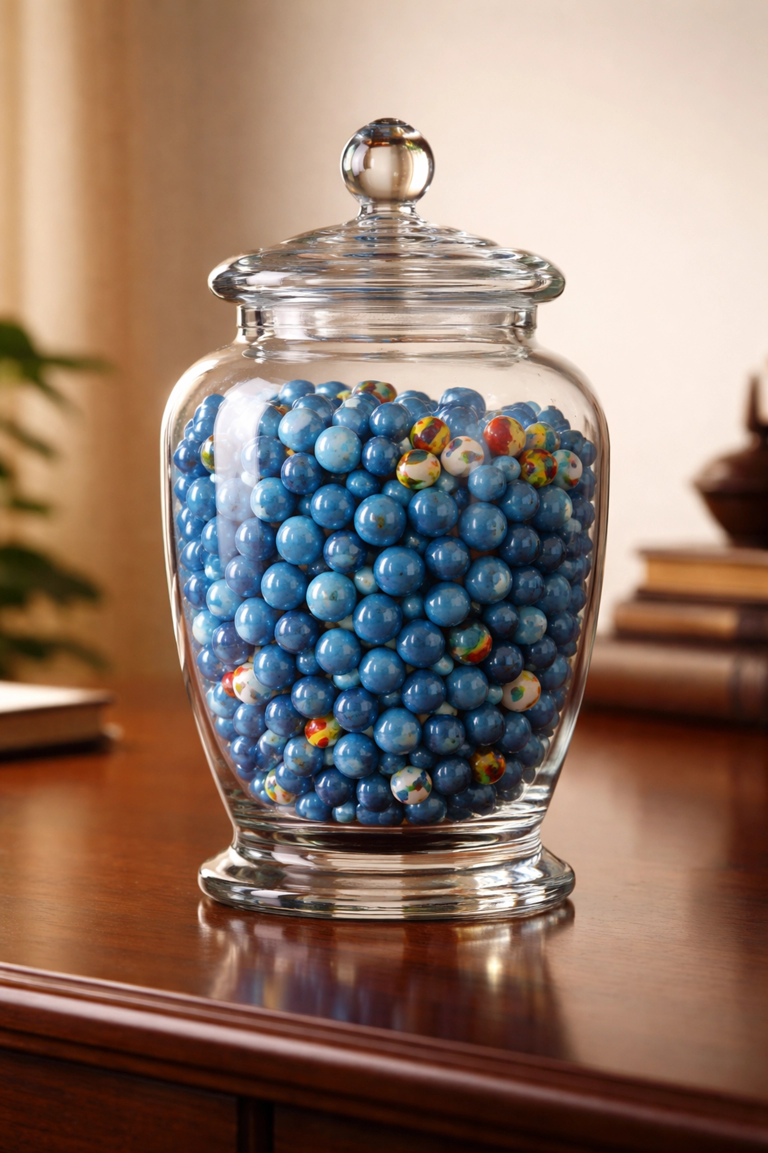 Jar of marbles highlighting hidden overconcentration in portfolios despite numerous holdings