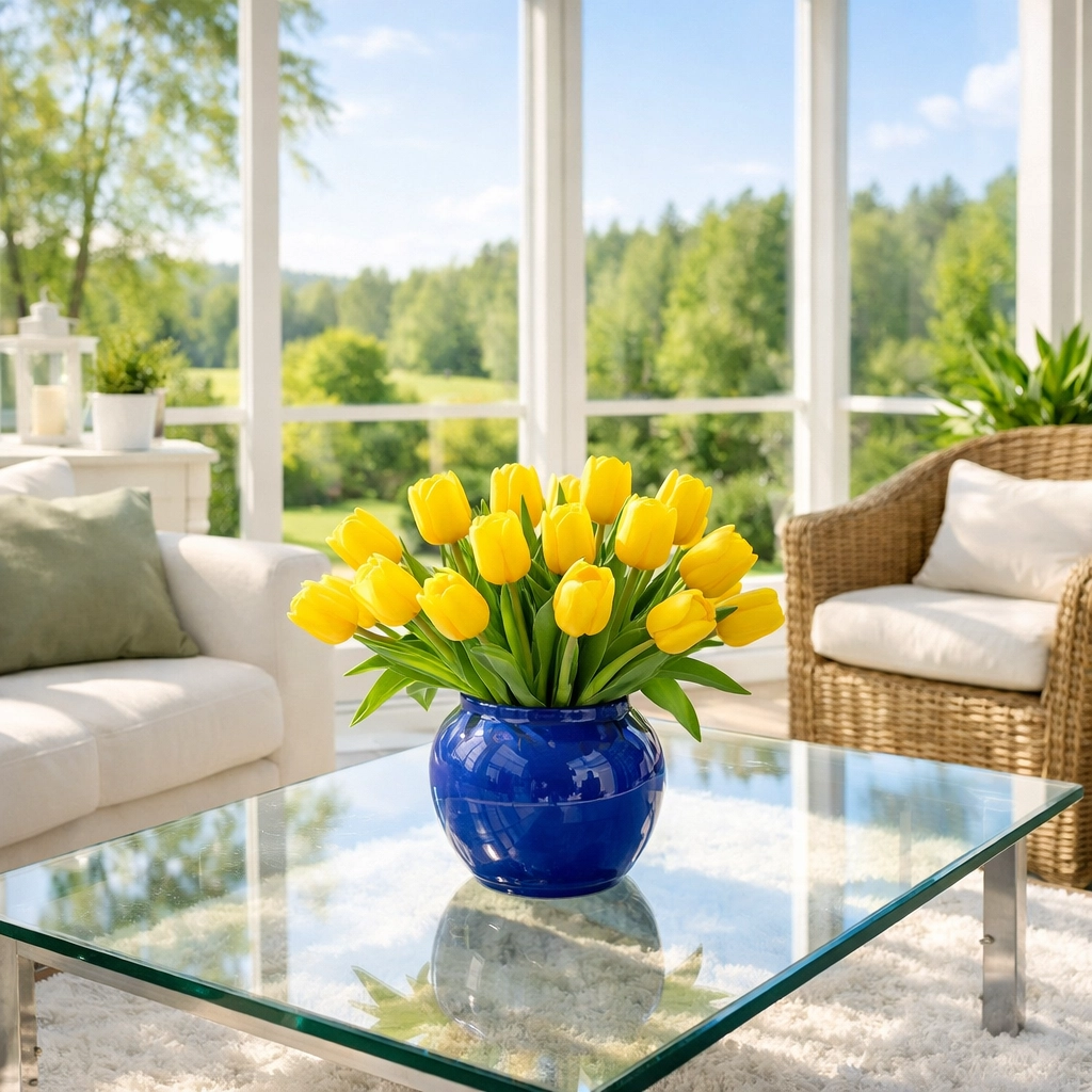 Eco-friendly Shrewsbury luxury cleaning in a bright sunroom with spotless glass and healthy air.