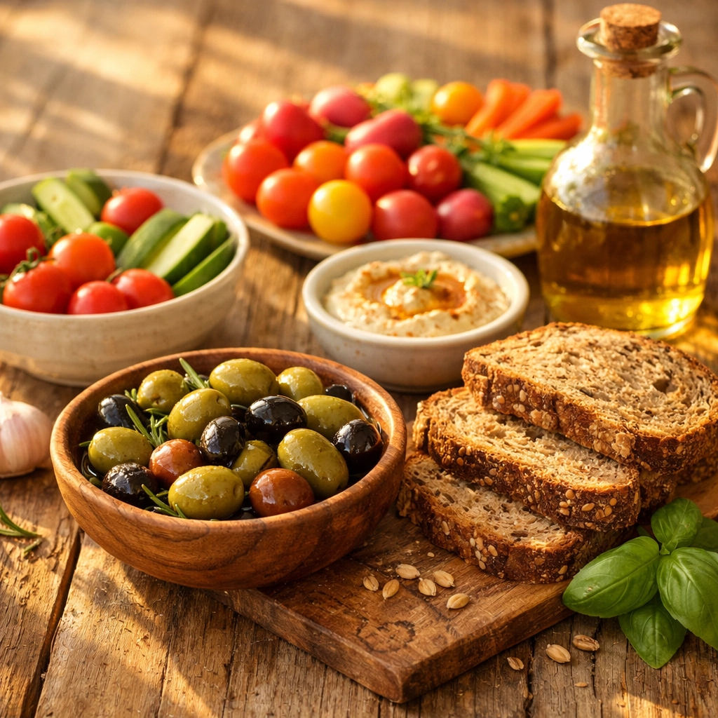 Mediterrán étrend és egészséges alapanyagok a merevedési zavar kezeléséhez.