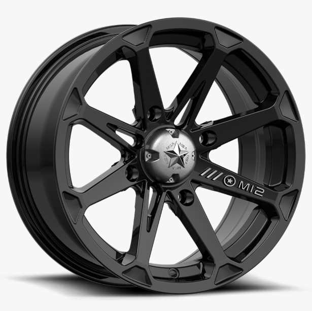 Matte black M12 off-road wheel