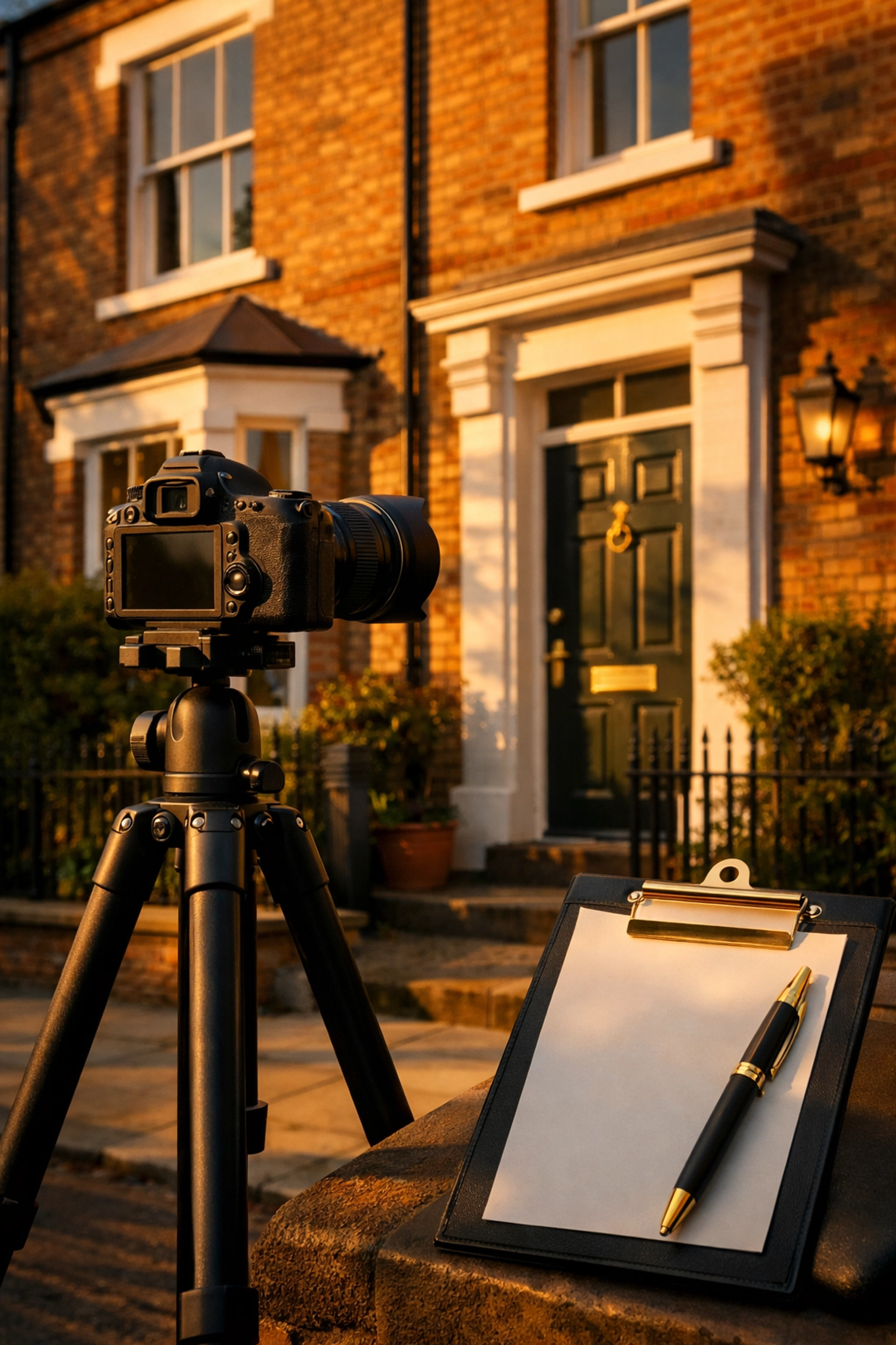 Professional property inventory clerk photographing London rental property for detailed documentation