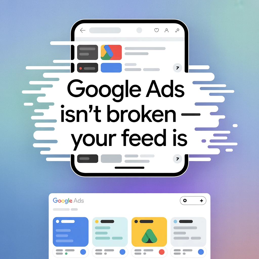 Google Ads Isn't Broken ,  Your Feed Is