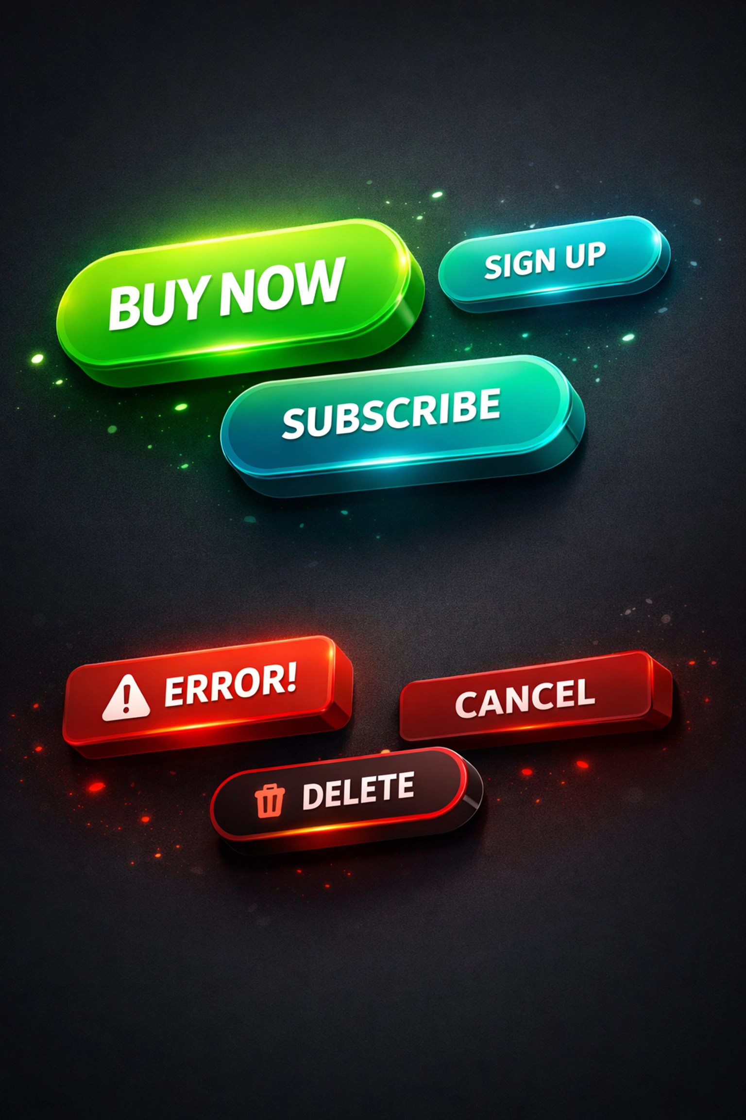 Website call-to-action buttons positioned above and below the fold showing conversion impact
