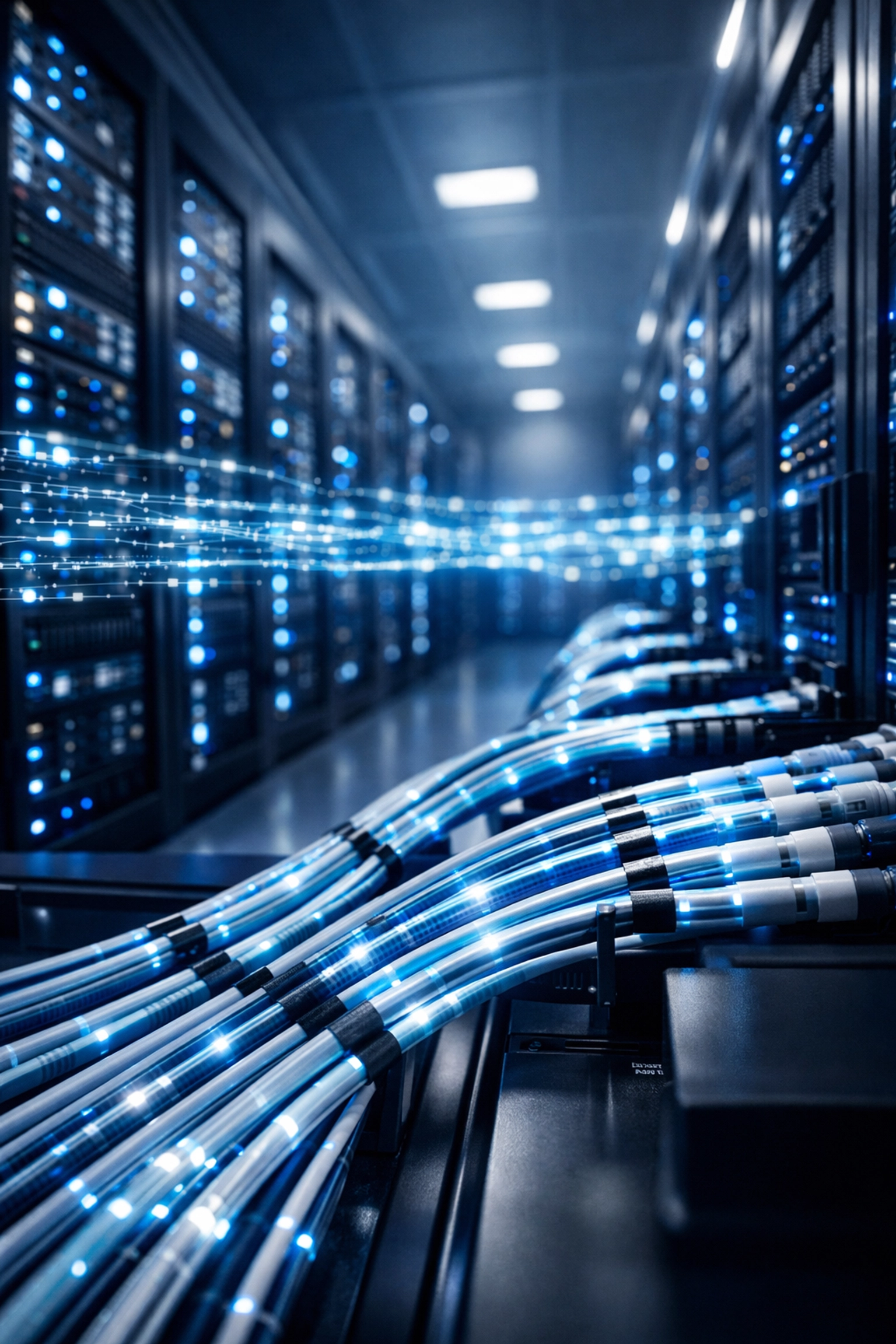 Organized data center infrastructure demonstrating clean data foundation for AI integration