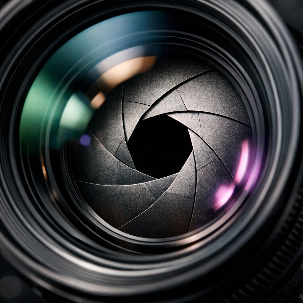 High-quality professional mirrorless camera lens highlighting mechanical detail and optics