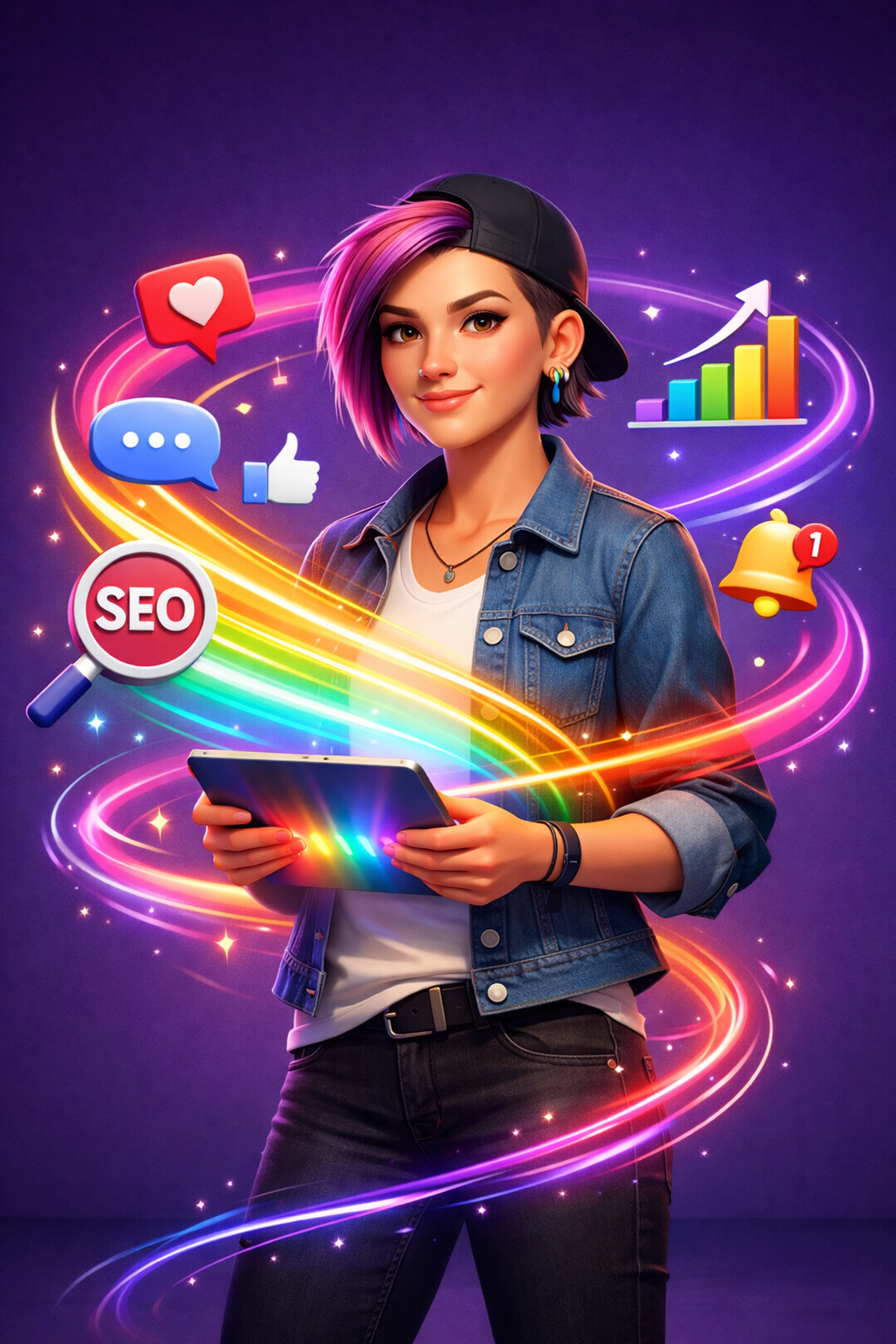 A queer creator using Read with Pride's free SEO and social media tools to reach more readers.