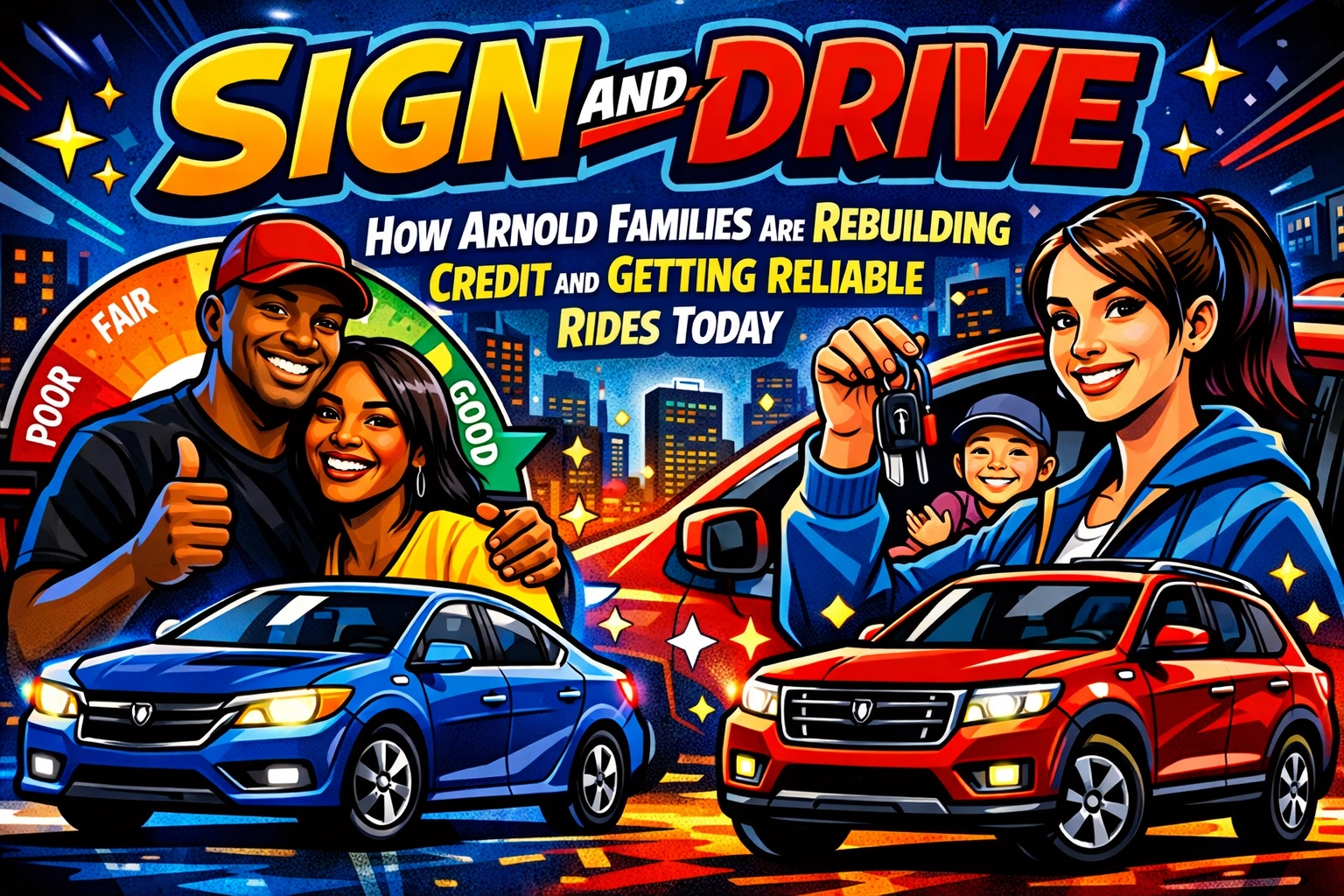 [HERO] Sign and Drive: How Arnold Families Are Rebuilding Credit and Getting Reliable Rides Today