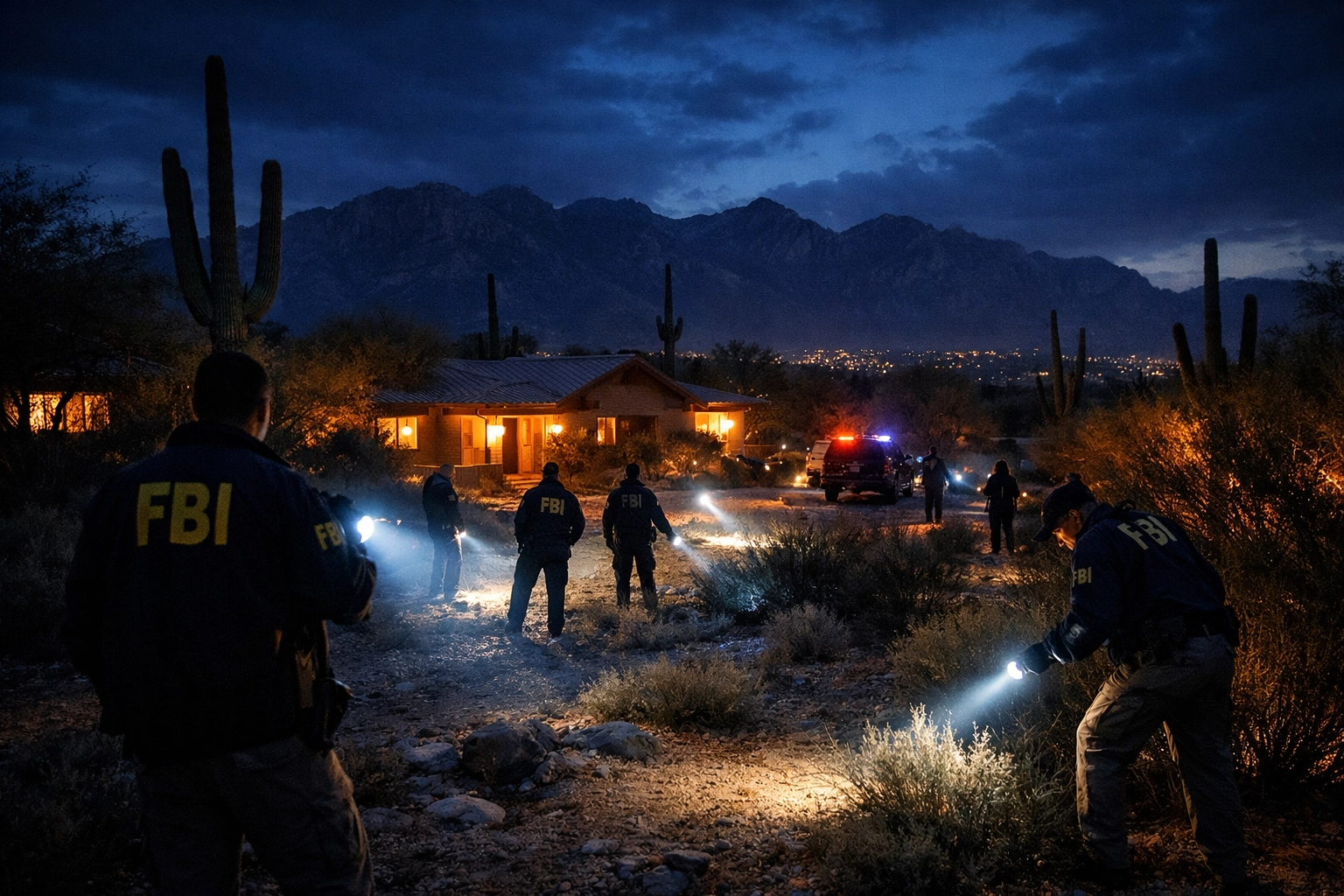 FBI search teams investigating missing Arizona woman Nancy Guthrie case in Tucson neighborhood