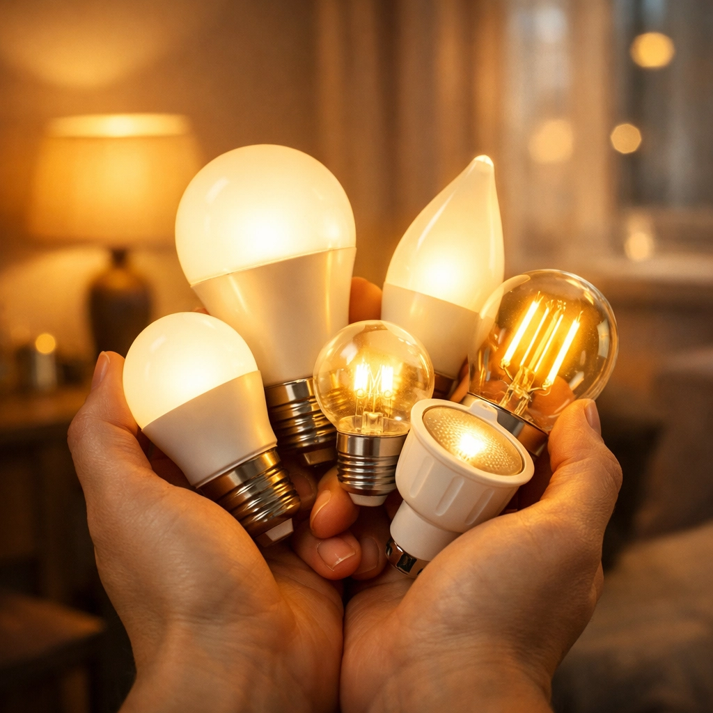 Energy-efficient LED light bulbs for reducing utility bills and apartment energy costs 15 Ways to Save Now: The Solo Woman’s Guide to Financial Resilience
