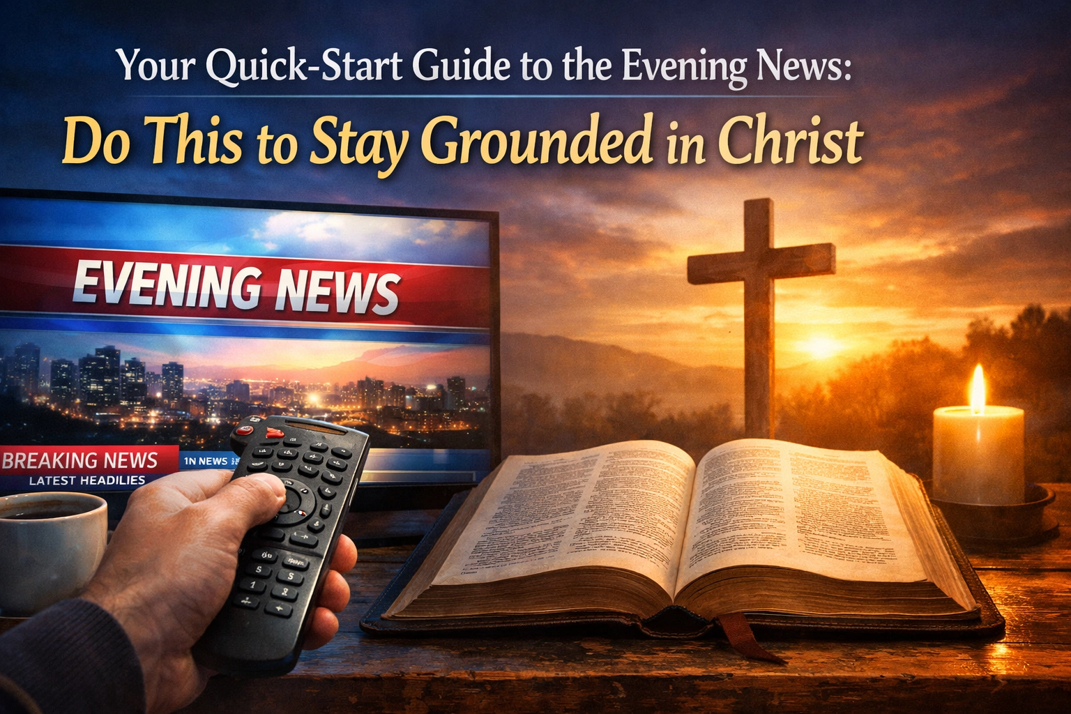 [HERO] Your Quick-Start Guide to the Evening News: Do This to Stay Grounded in Christ