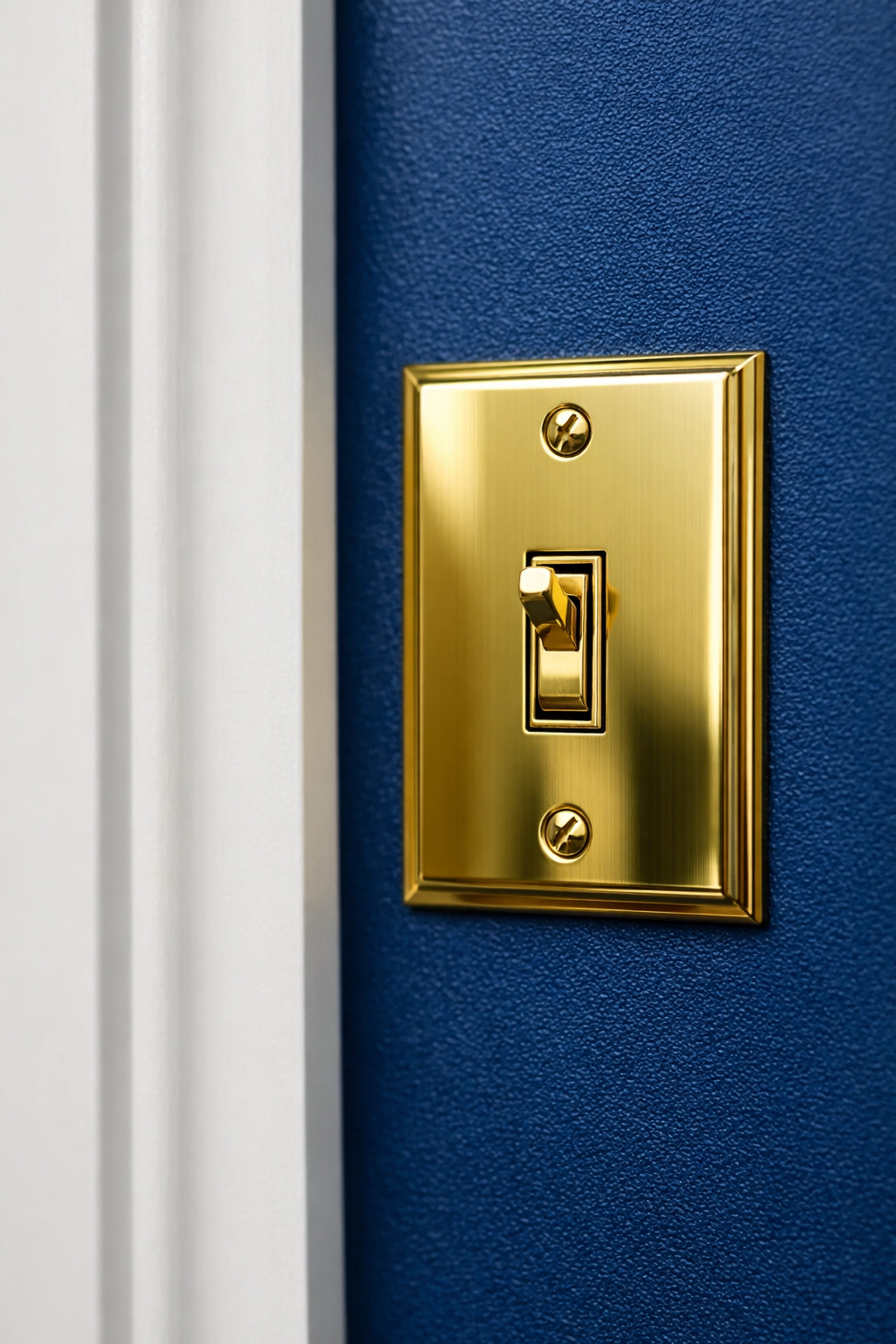 Detailed post-construction deep cleaning in Lincoln and Carlisle focusing on sanitized light switches.