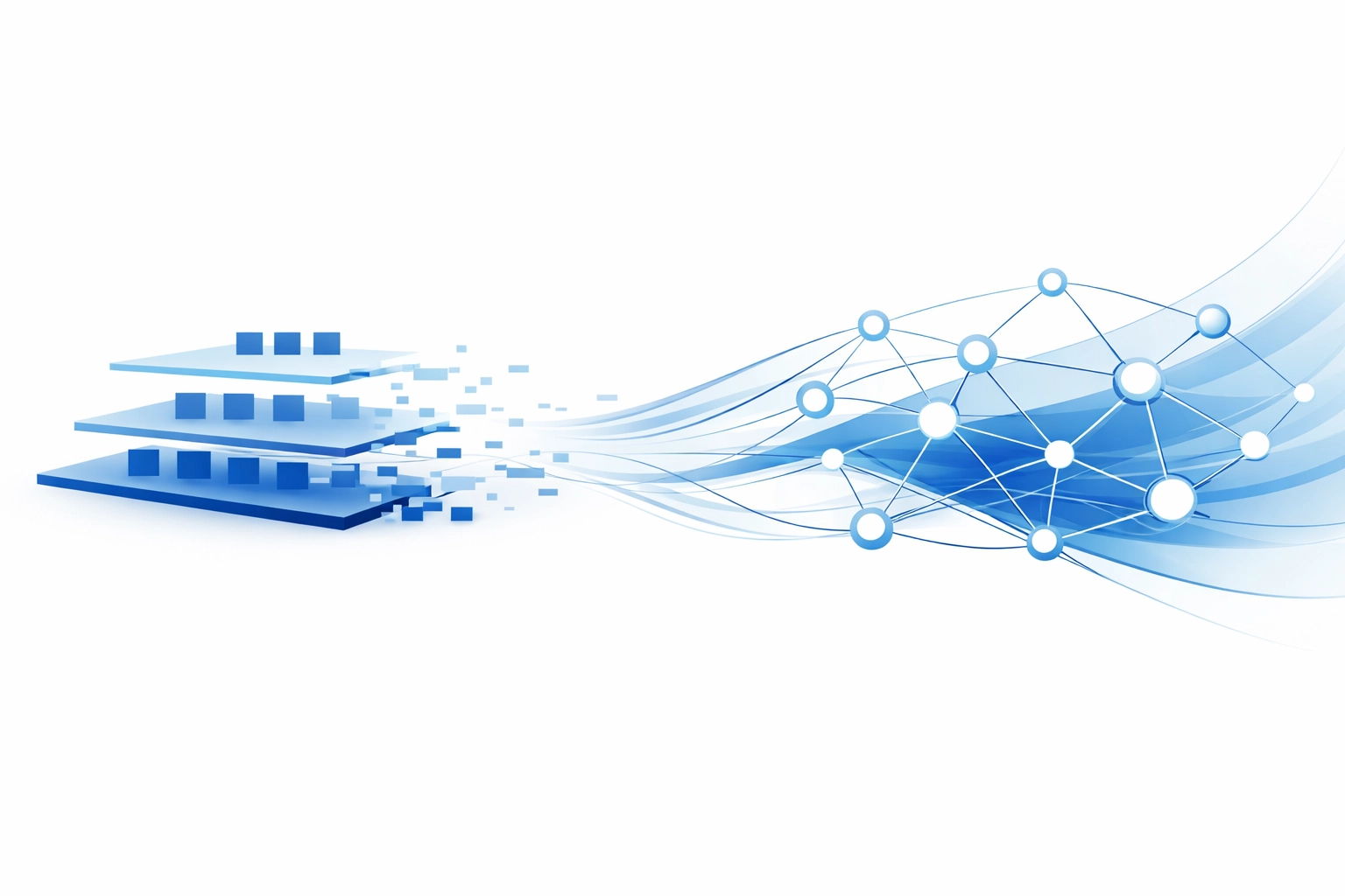 Flattened organizational hierarchy transforming into agile network structure for 2026 leadership