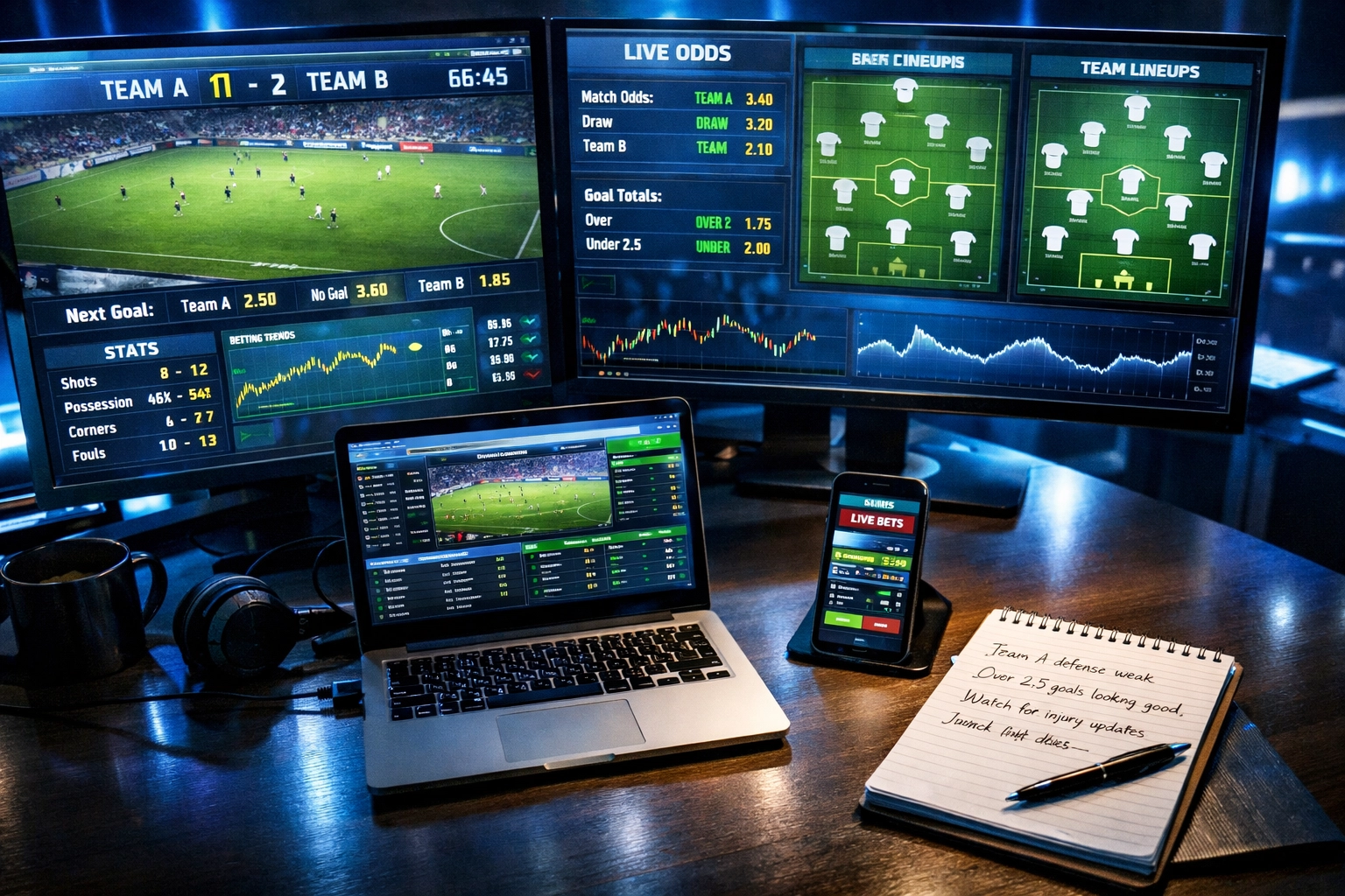 Sportwetten Quotenüberwachung in Echtzeit mit Live-Statistiken und Marktbewegungen