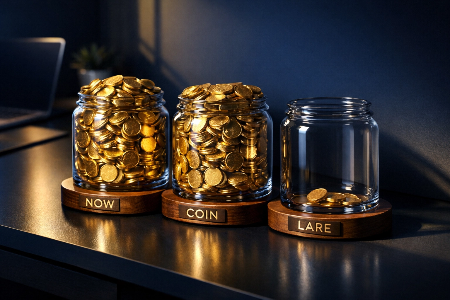 Fee comparison showing NOWPayments and CoinPayments costs versus Larecoin's gas-only model savings