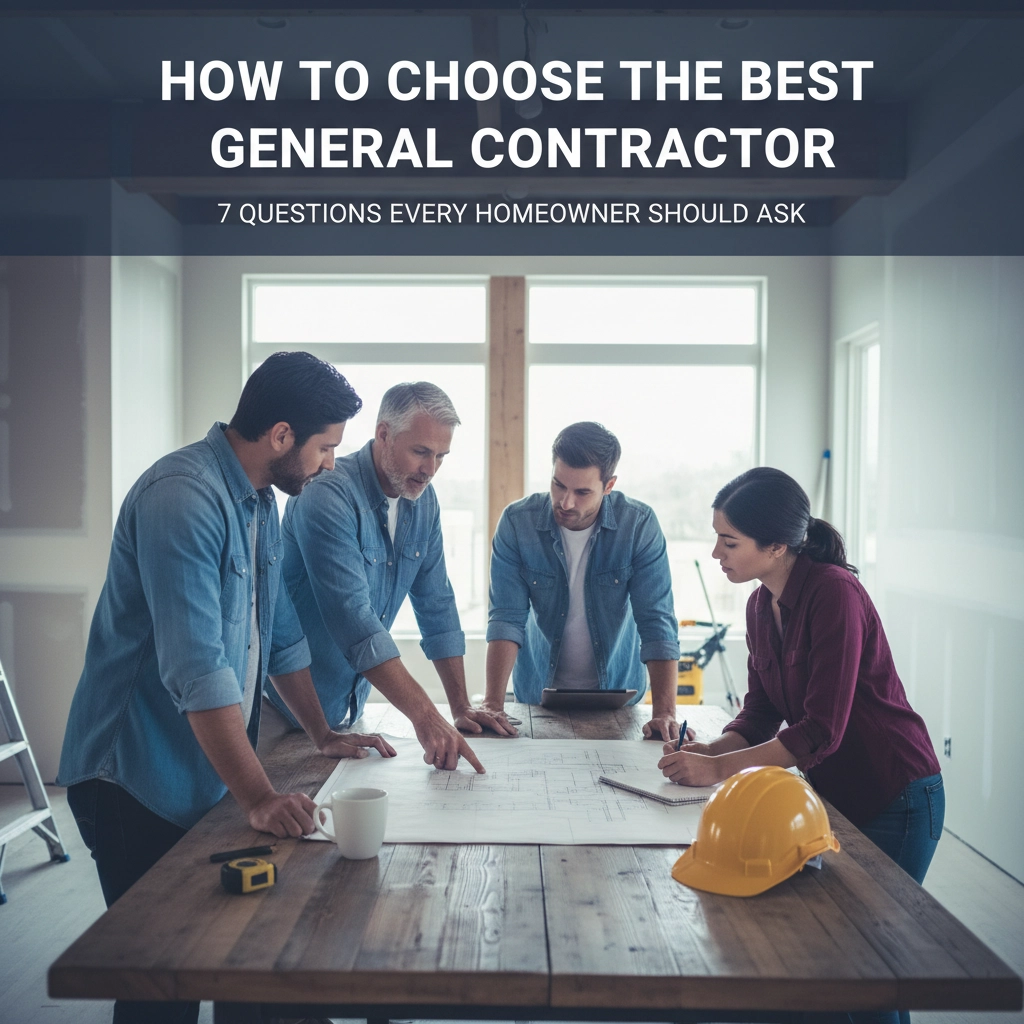How to Choose the Best General Contractor: 7 Questions Every Homeowner Should Ask
