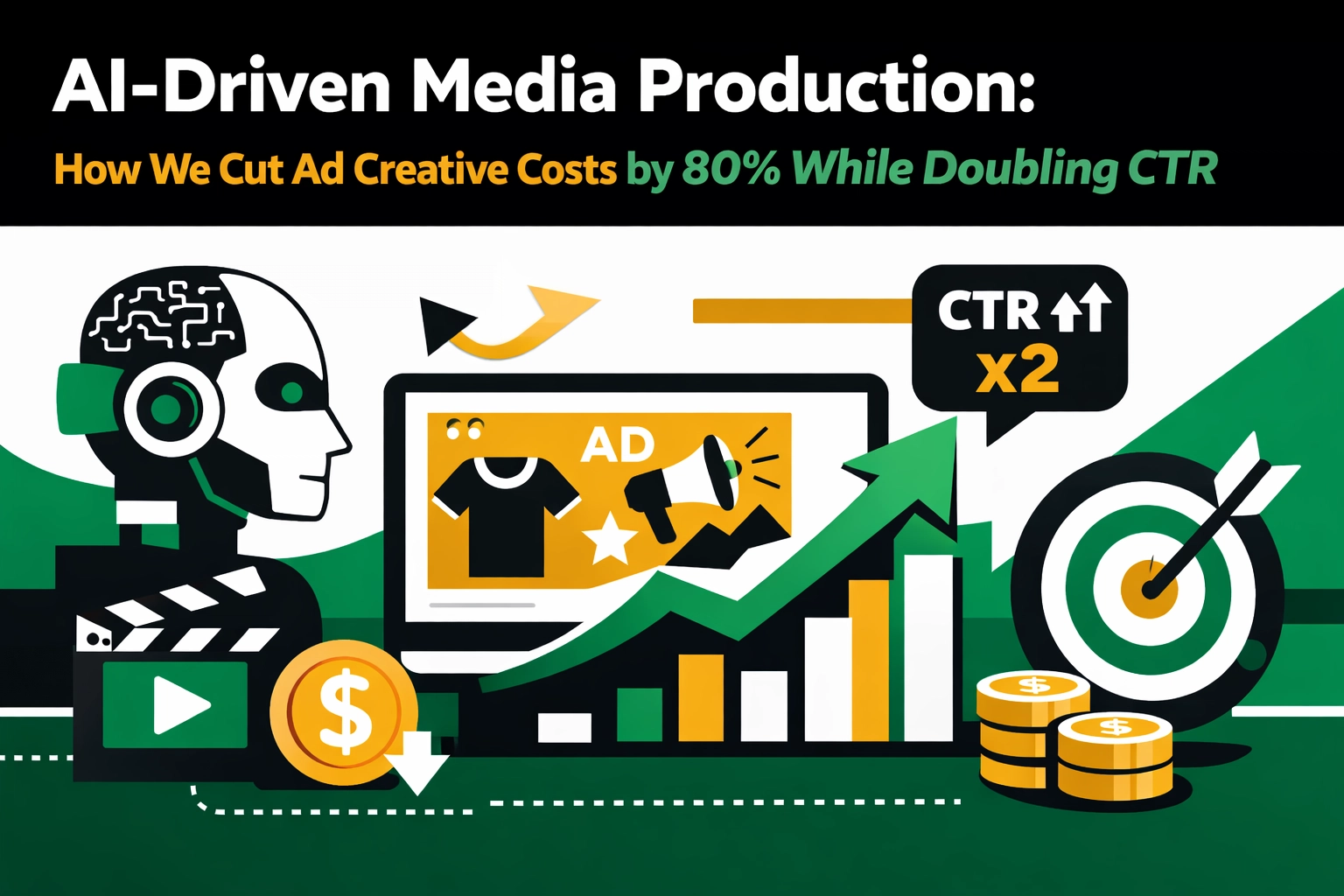 AI-Driven Media Production: How We Cut Ad Creative Costs by 80% While Doubling CTR