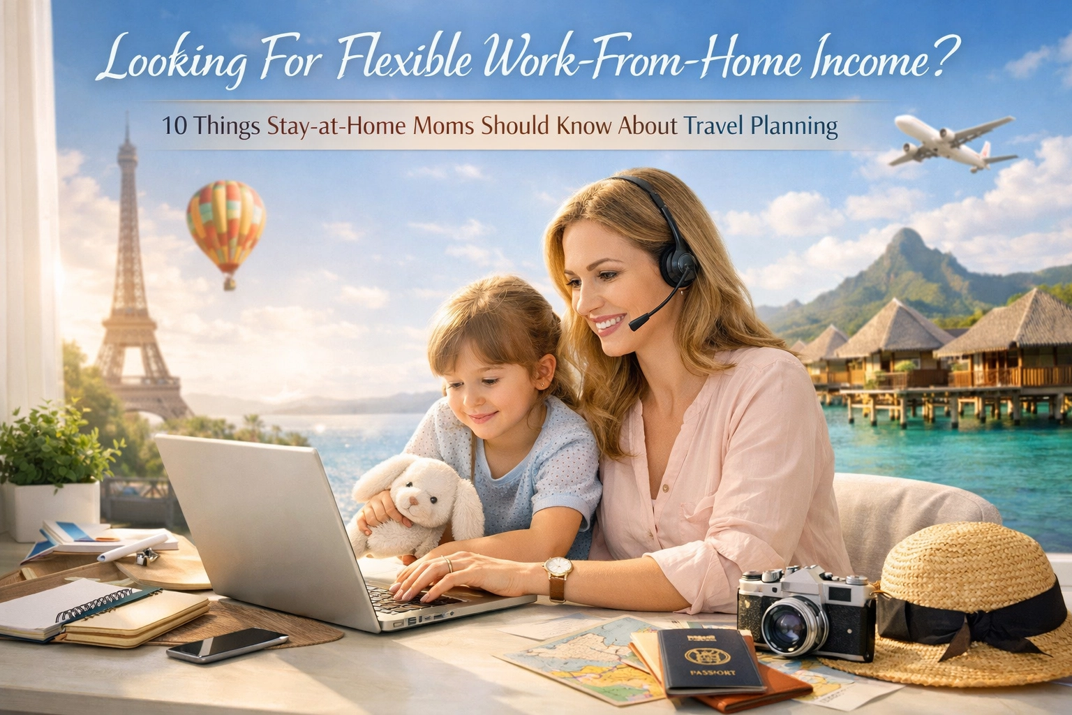 [HERO] Looking For Flexible Work-From-Home Income? 10 Things Stay-at-Home Moms Should Know About Travel Planning