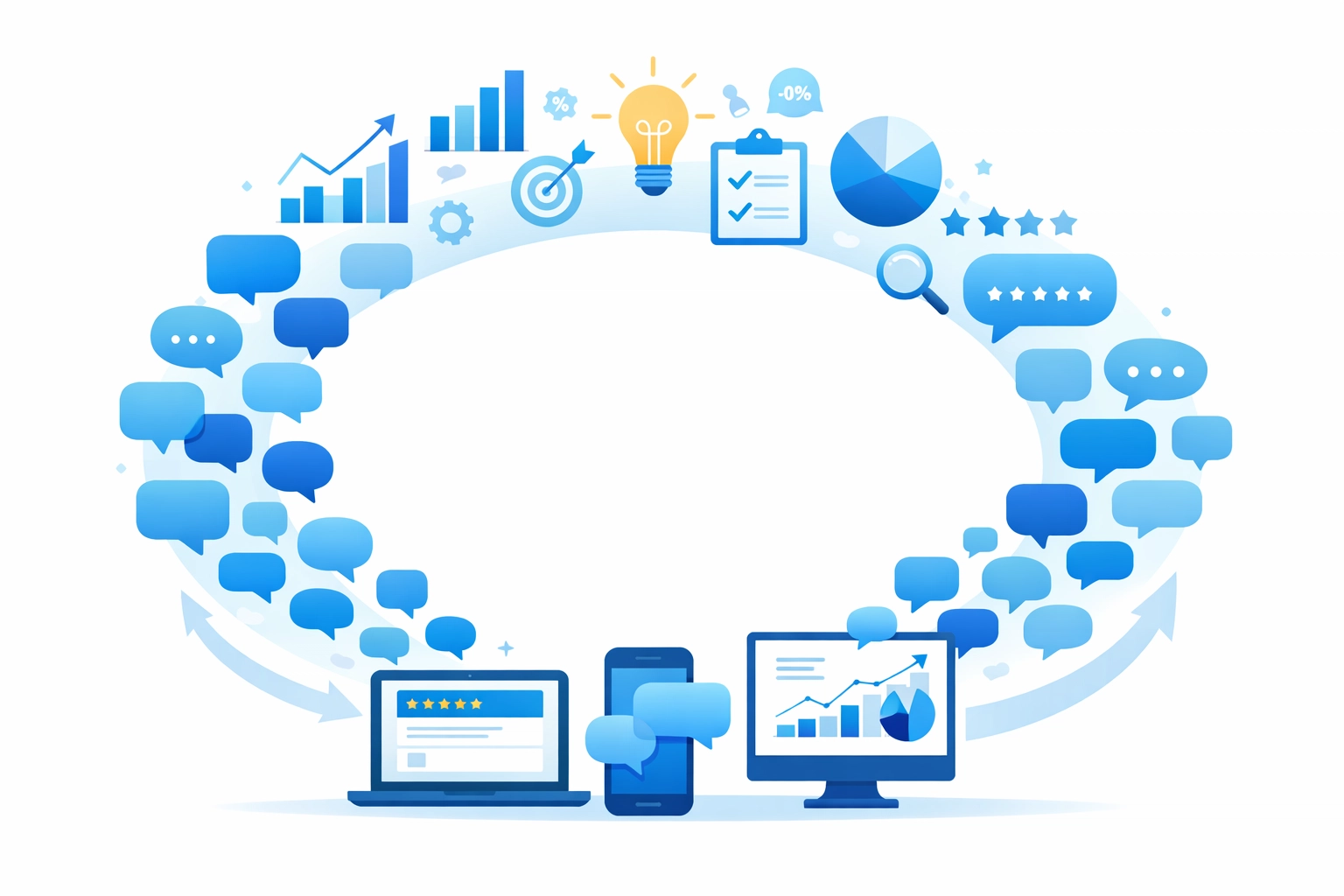 Customer feedback loop improving IT support communication and service quality