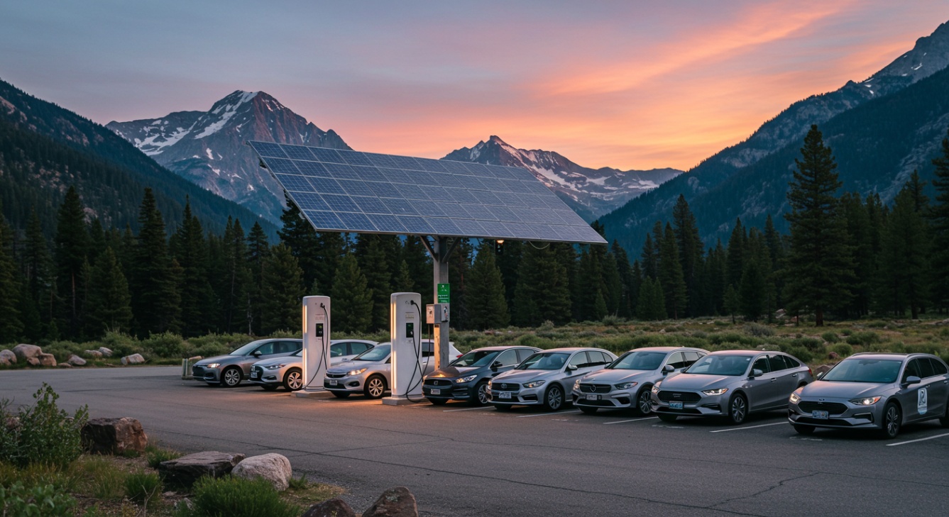 Solar-powered EV Charging Station