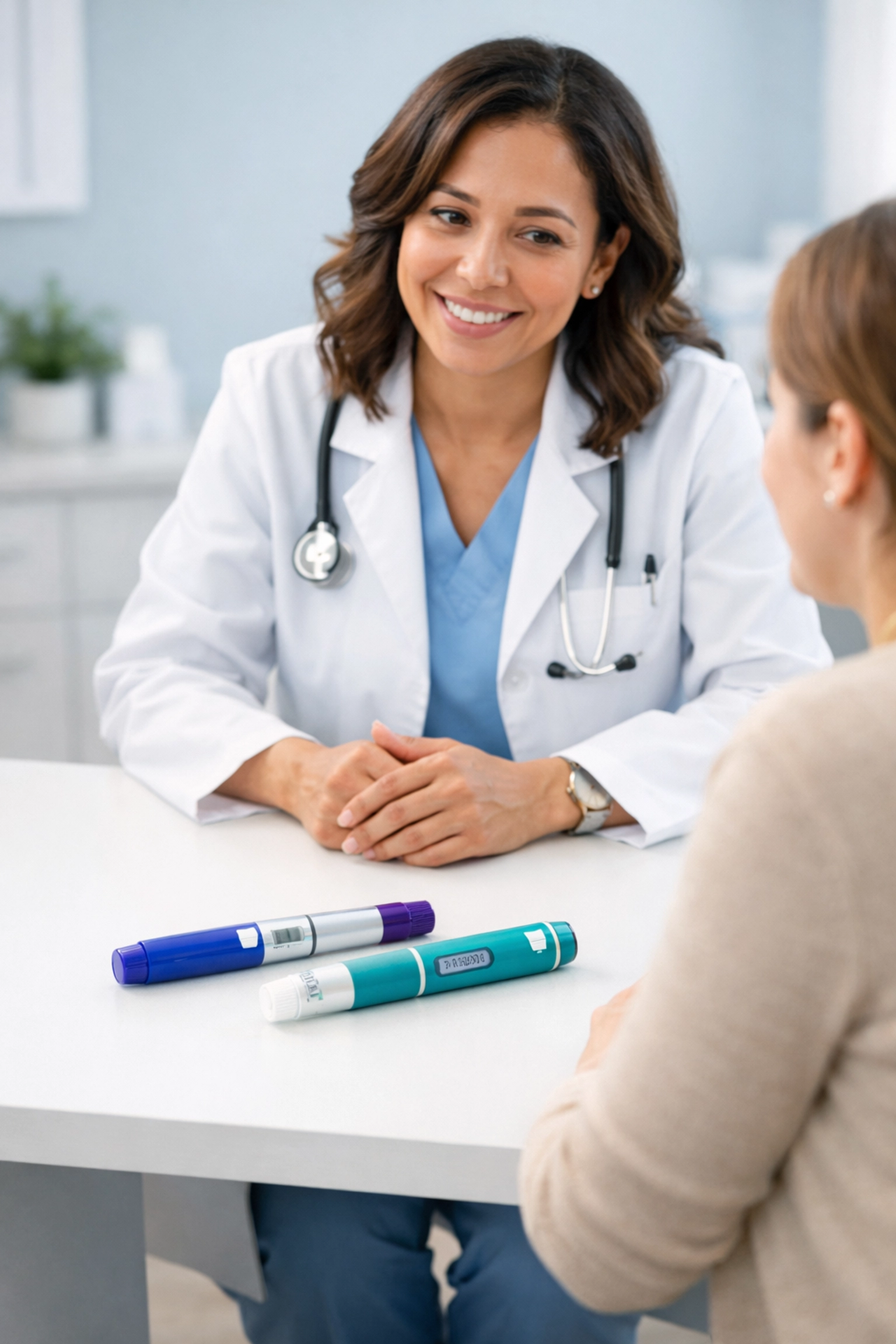 Doctor consulting patient about Wegovy alternatives and injectable weight loss medications