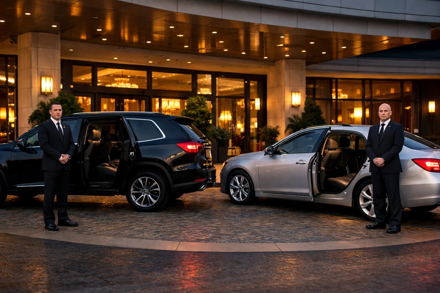 NEWSLETTER: 5 Steps How to Execute Flawless Last-Minute Super Bowl Logistics and Avoid Executive Travel Disasters (Easy Guide for High-Stakes Events) Luxury SUV with backup sedan and drivers ready for Super Bowl executive transportation