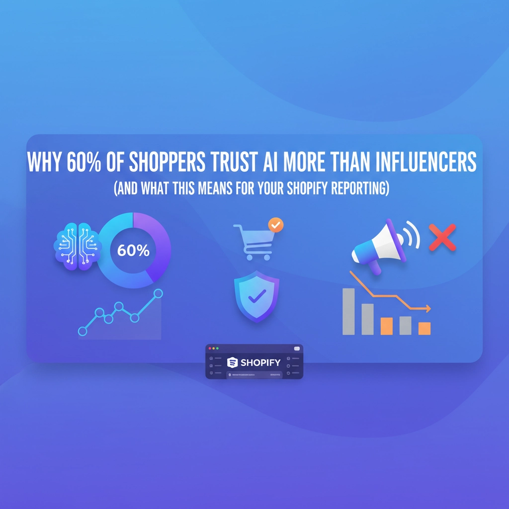 Why 60% of Shoppers Trust AI More Than Influencers (And What This Means for Your Shopify Reporting)