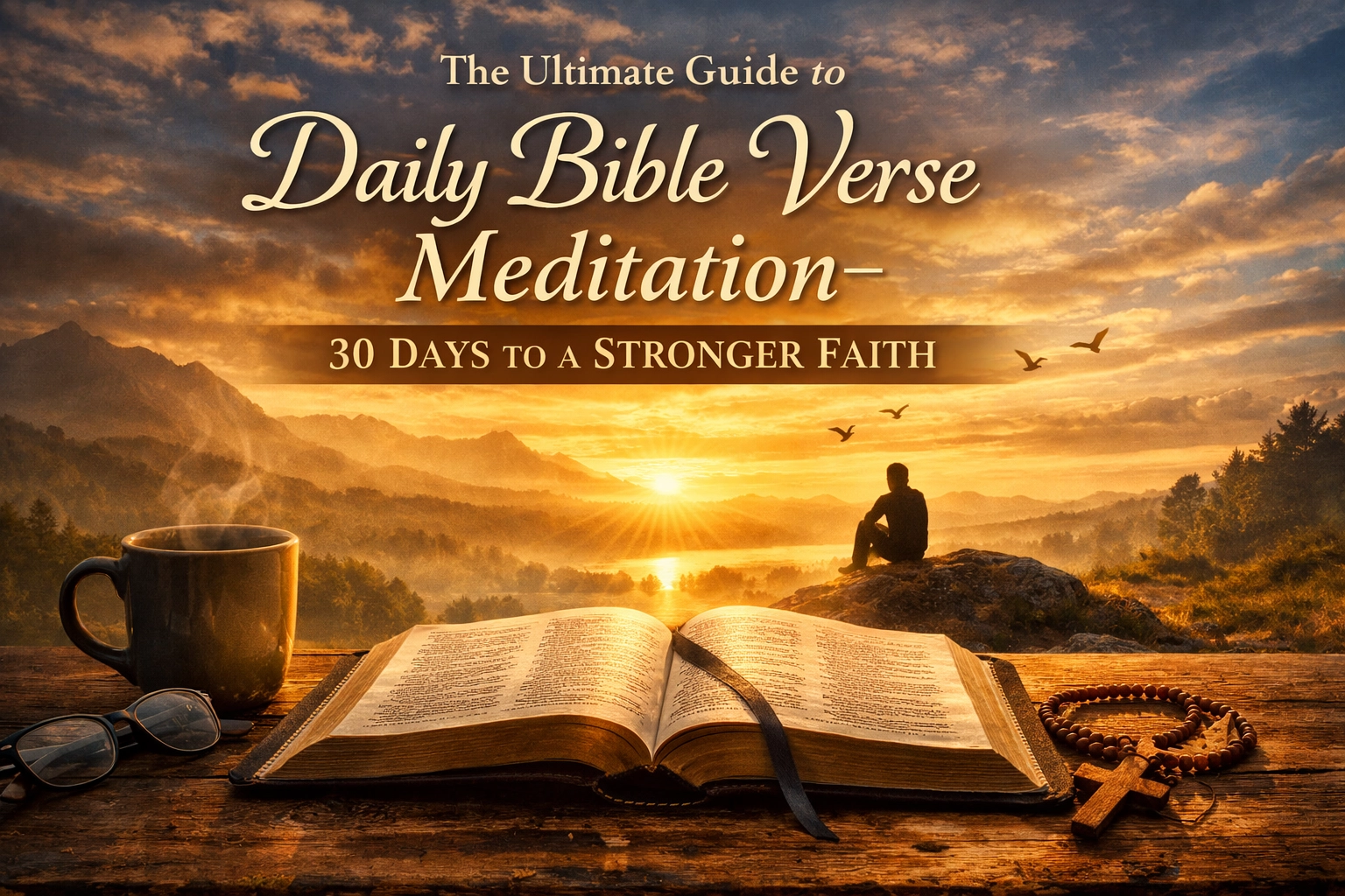 [HERO] The Ultimate Guide to Daily Bible Verse Meditation: 30 Days to a Stronger Faith