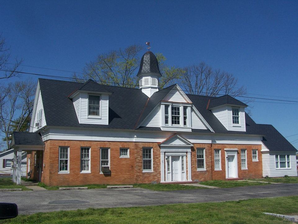 Historic brick and wood residential building