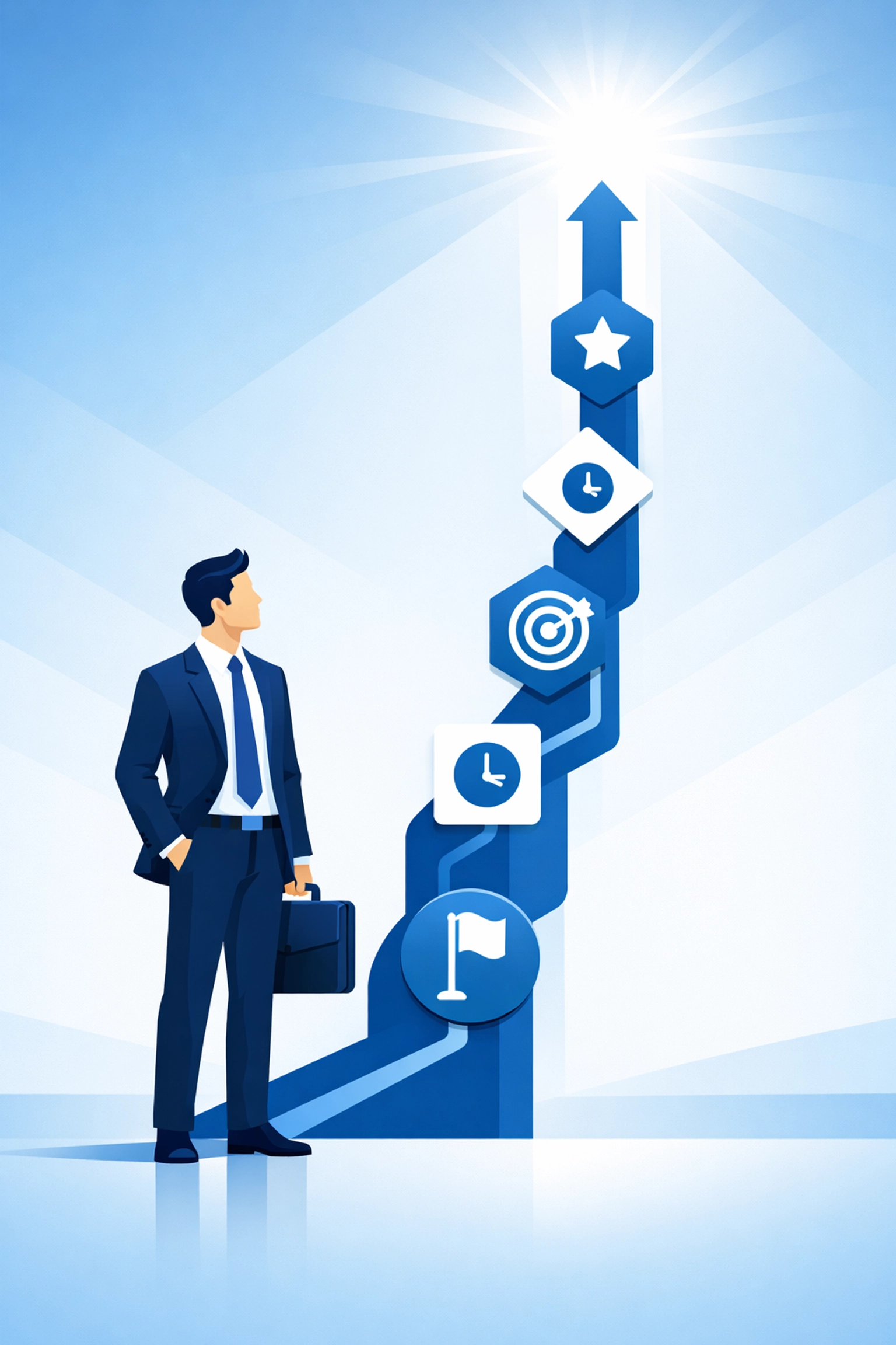 Digital roadmap showing key milestones for an effective website conversion rate optimization plan.