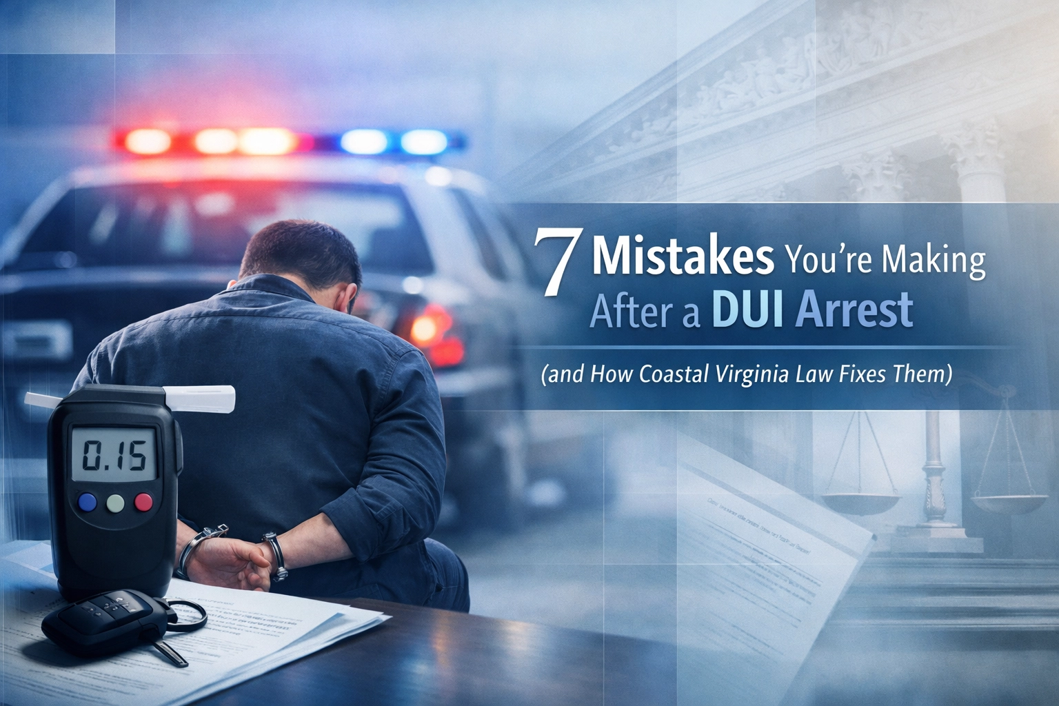 [HERO] 7 Mistakes You’re Making After a DUI Arrest (and How Coastal Virginia Law Fixes Them)