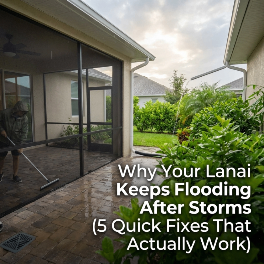 Flooded Lanai After Storm