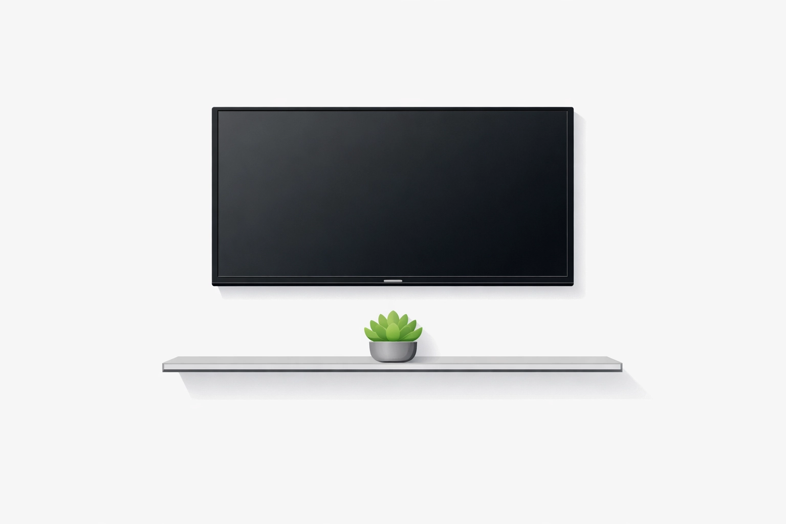 Professional TV mounting with clean cable management and a minimalist look in a Yaletown home.