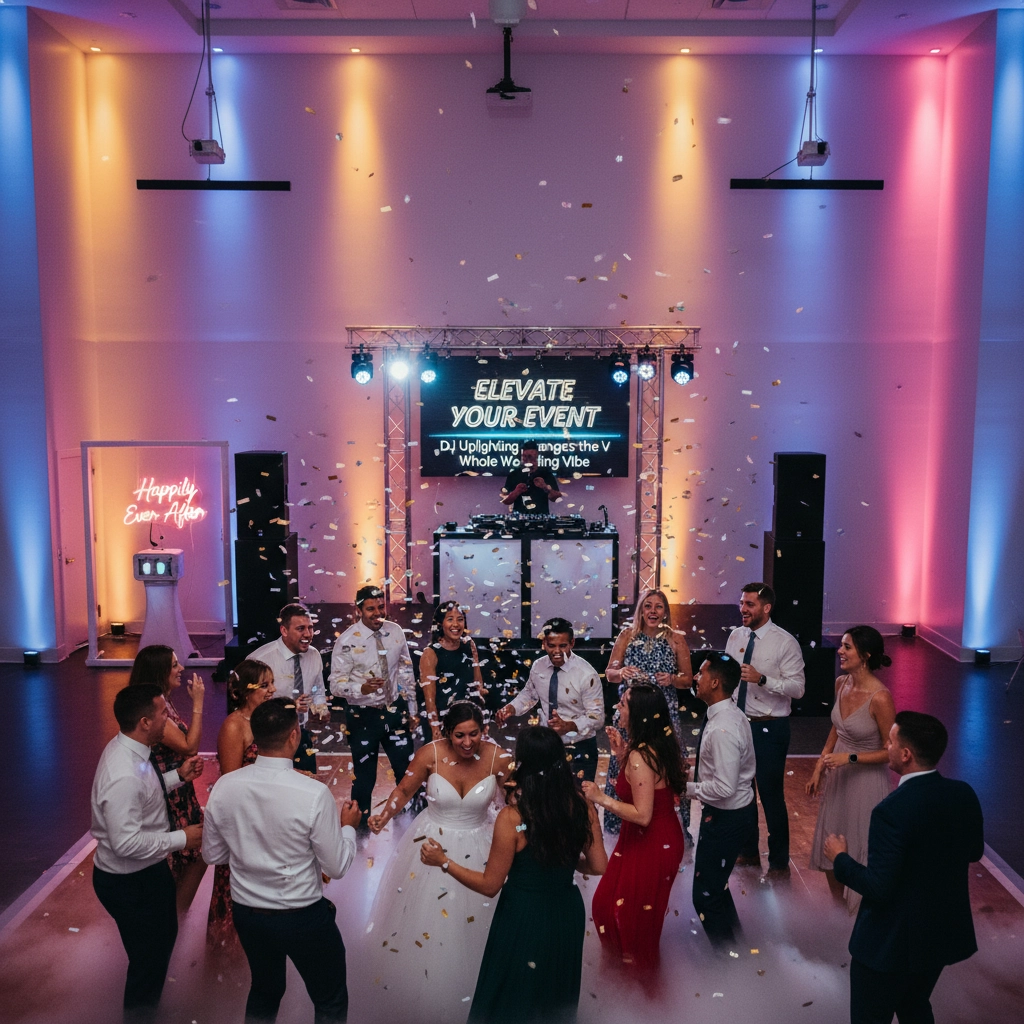 Elevate Your Event: Why DJ Uplighting Changes the Whole Wedding Vibe