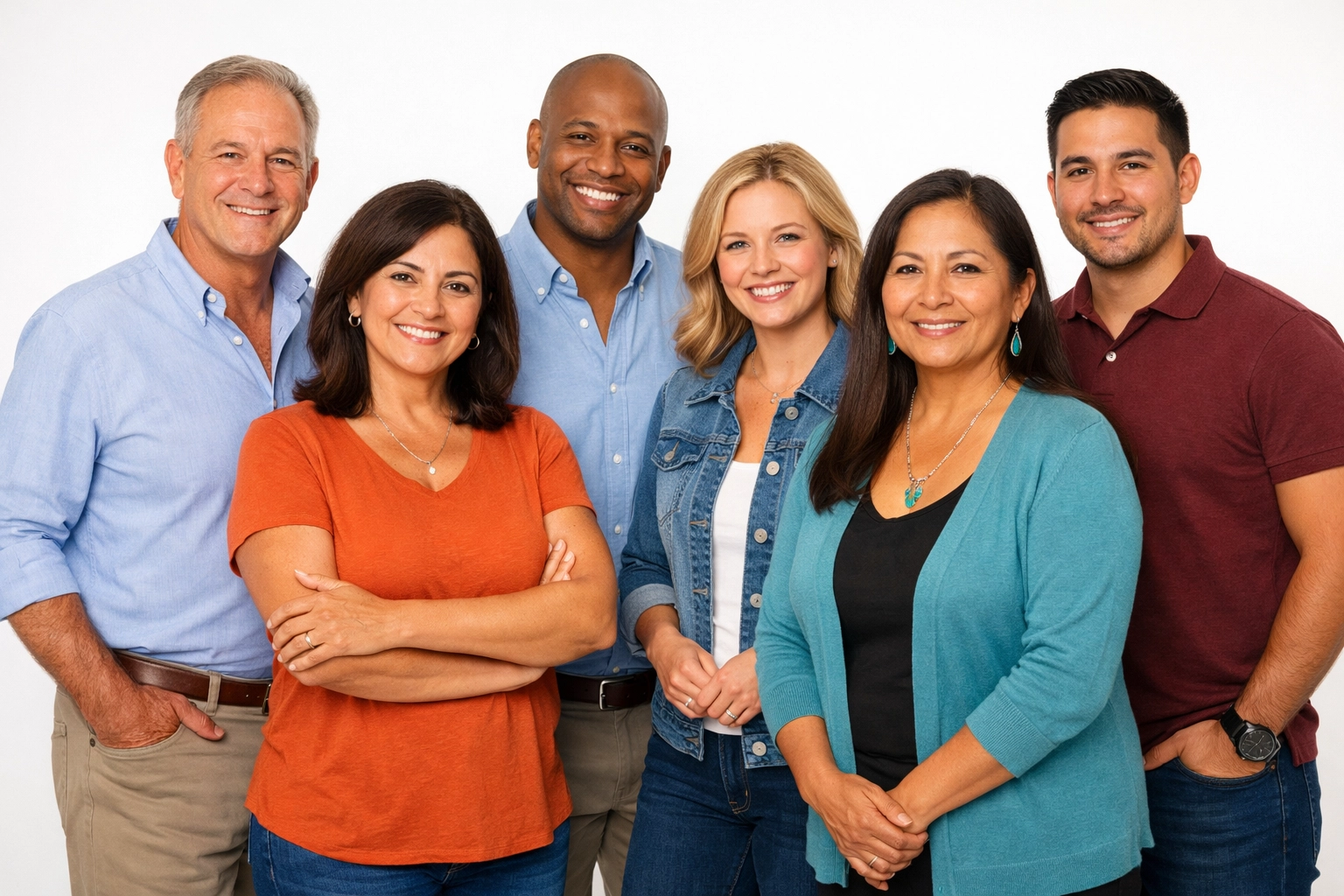 Diverse Arizona professionals considering tirzepatide weight management options