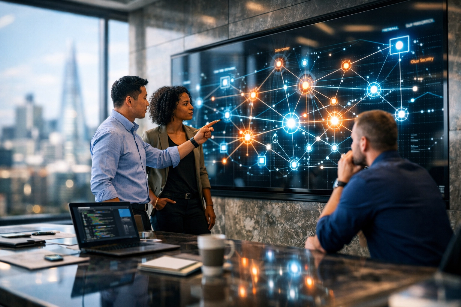 IT strategists using ServiceNow ITOM service mapping for real-time DORA compliance monitoring.