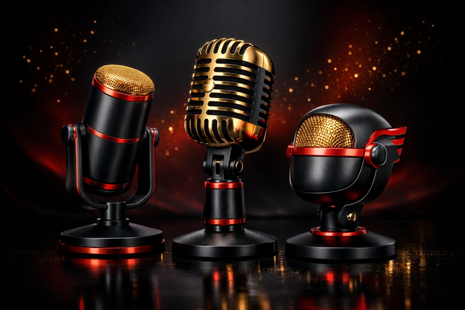 Professional studio microphones representing different vocal styles for high-quality demo production.
