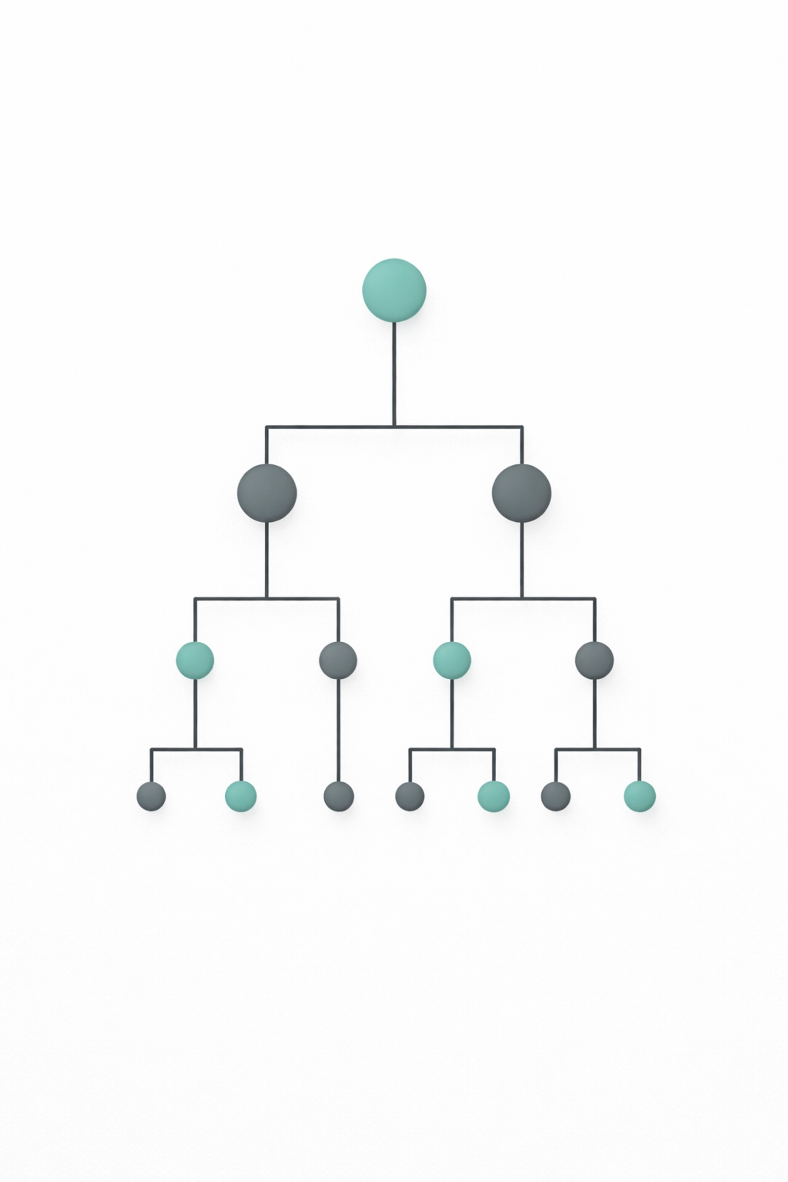 Clean tree diagram illustrating proper heading structure for screen readers, emphasizing accessible navigation and logical website layout.