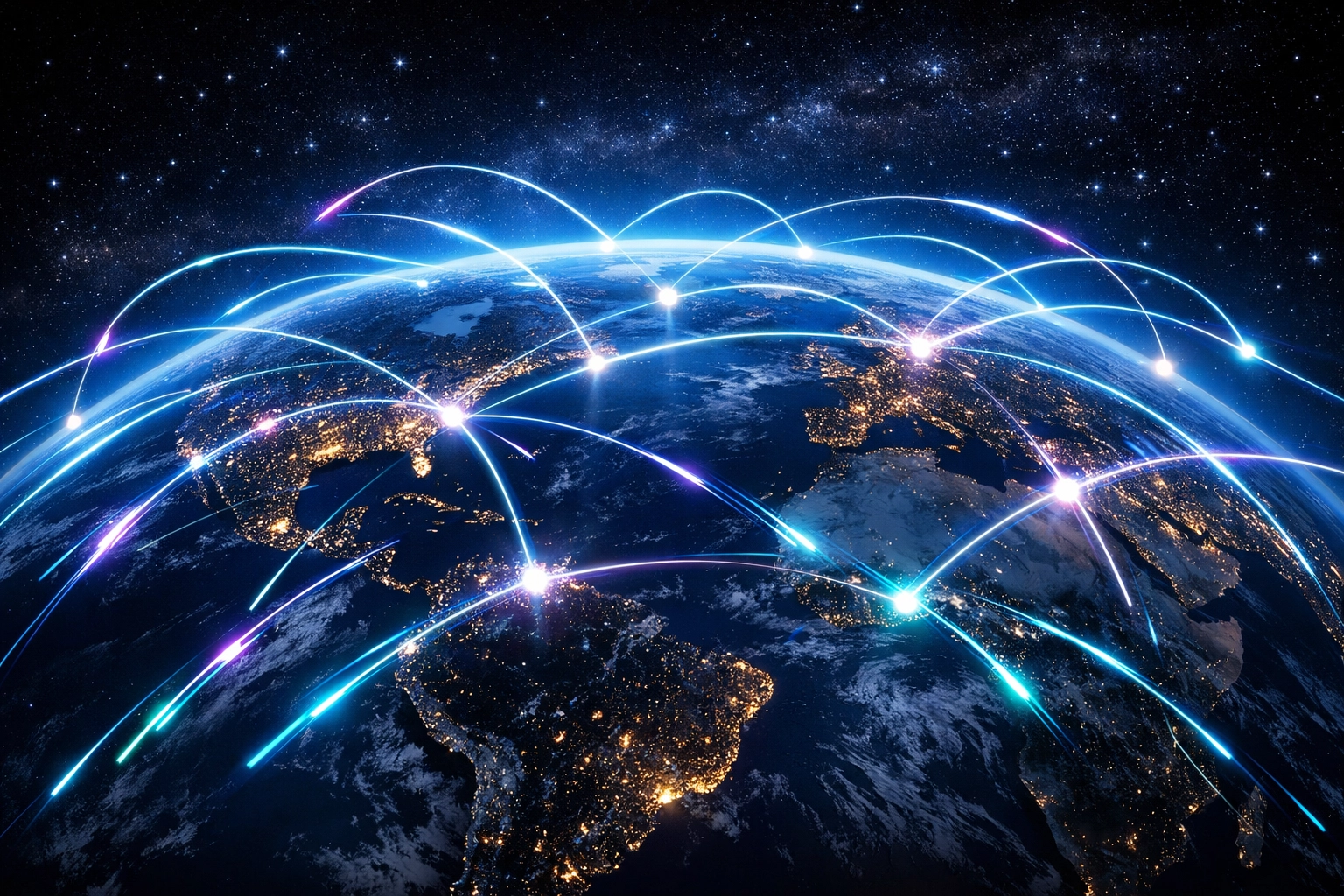 Global crypto payment network connecting continents showing borderless blockchain transactions