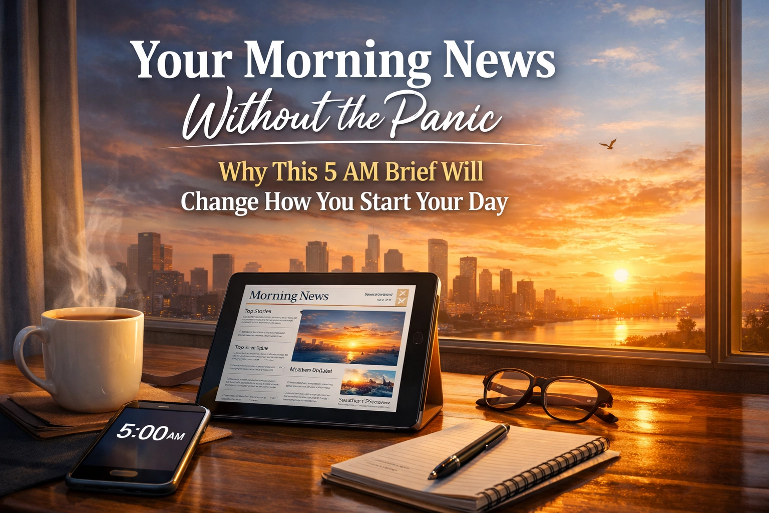 [HERO] Your Morning News Without the Panic: Why This 5 AM Brief Will Change How You Start Your Day