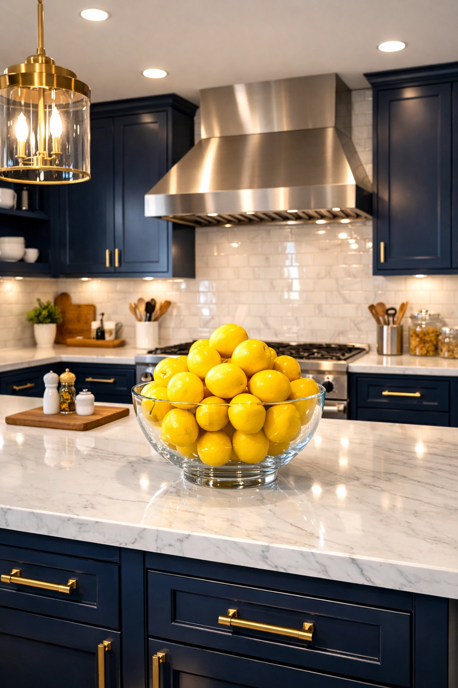 Sparkling kitchen with marble counters by professional cleaners East Brookfield MA for residential homes.