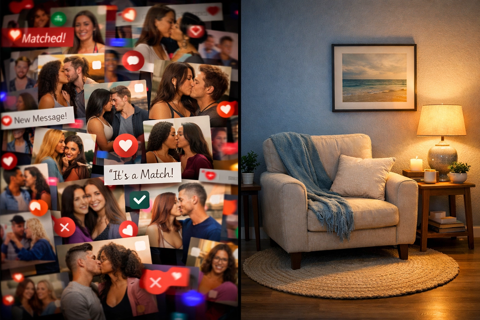 Chaotic gay dating apps versus peaceful personal space and control