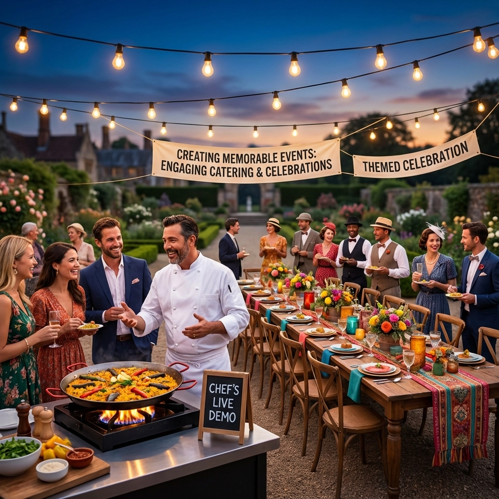 Creating Memorable Events: Engaging Catering Experiences with Chef Demos and Themed Celebrations