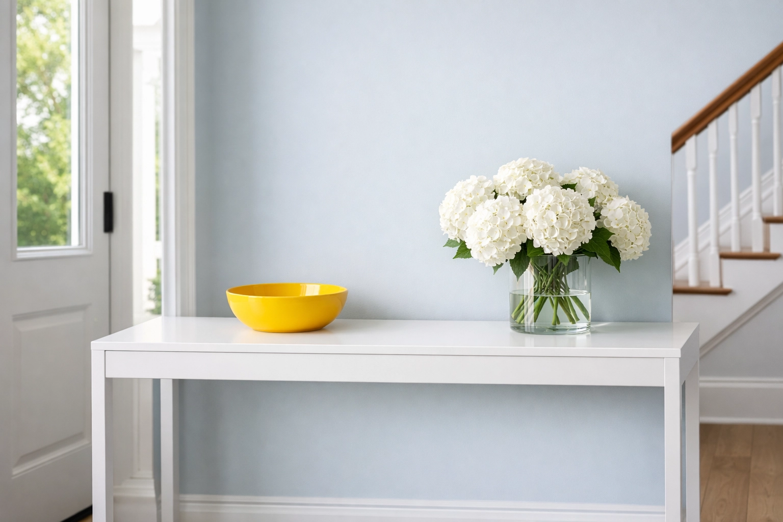 Clean and organized Groton home entryway showcasing a clutter-free lifestyle for busy parents.