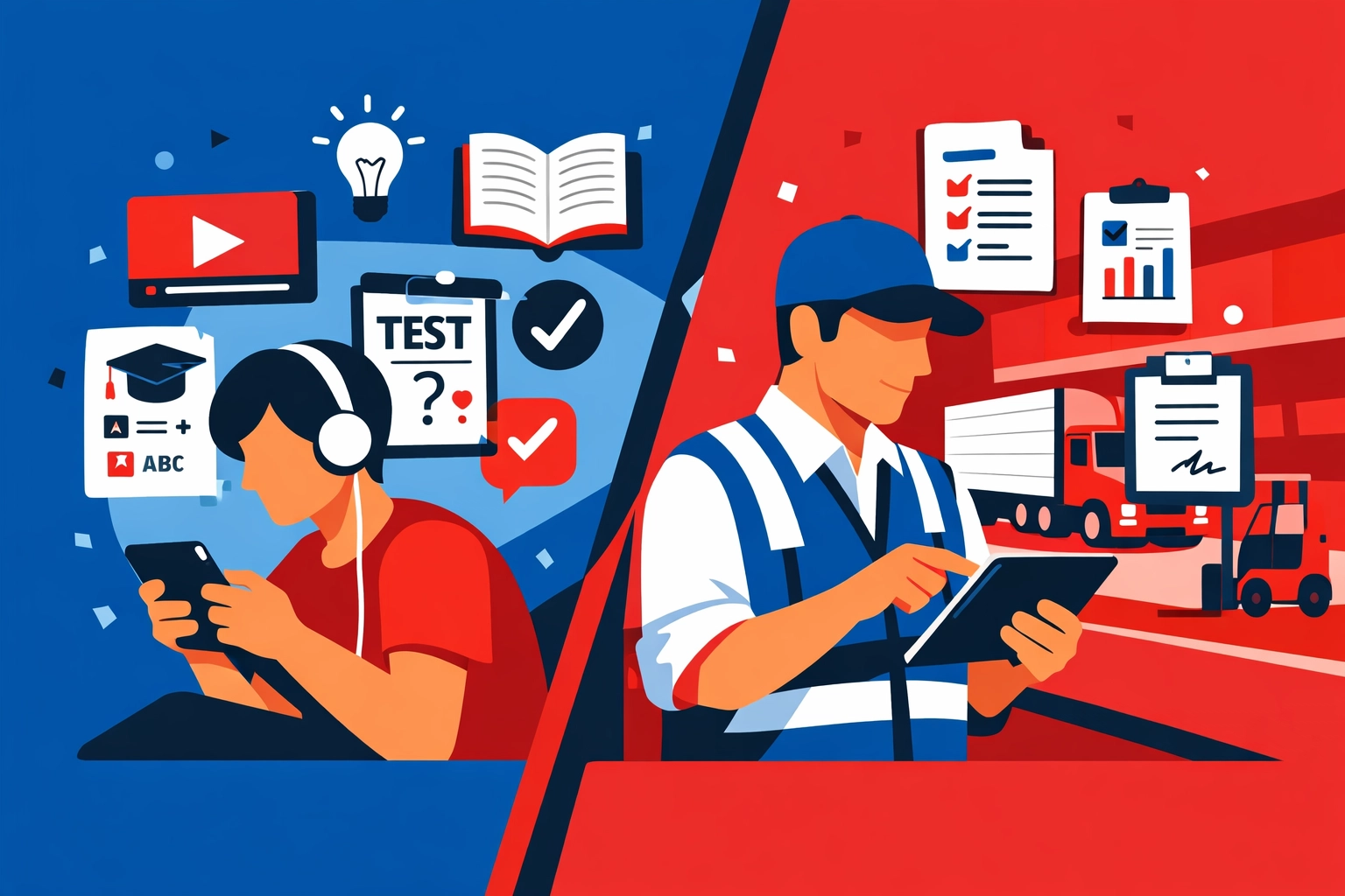 Transport manager using app for TM CPC study and daily operations management on mobile devices