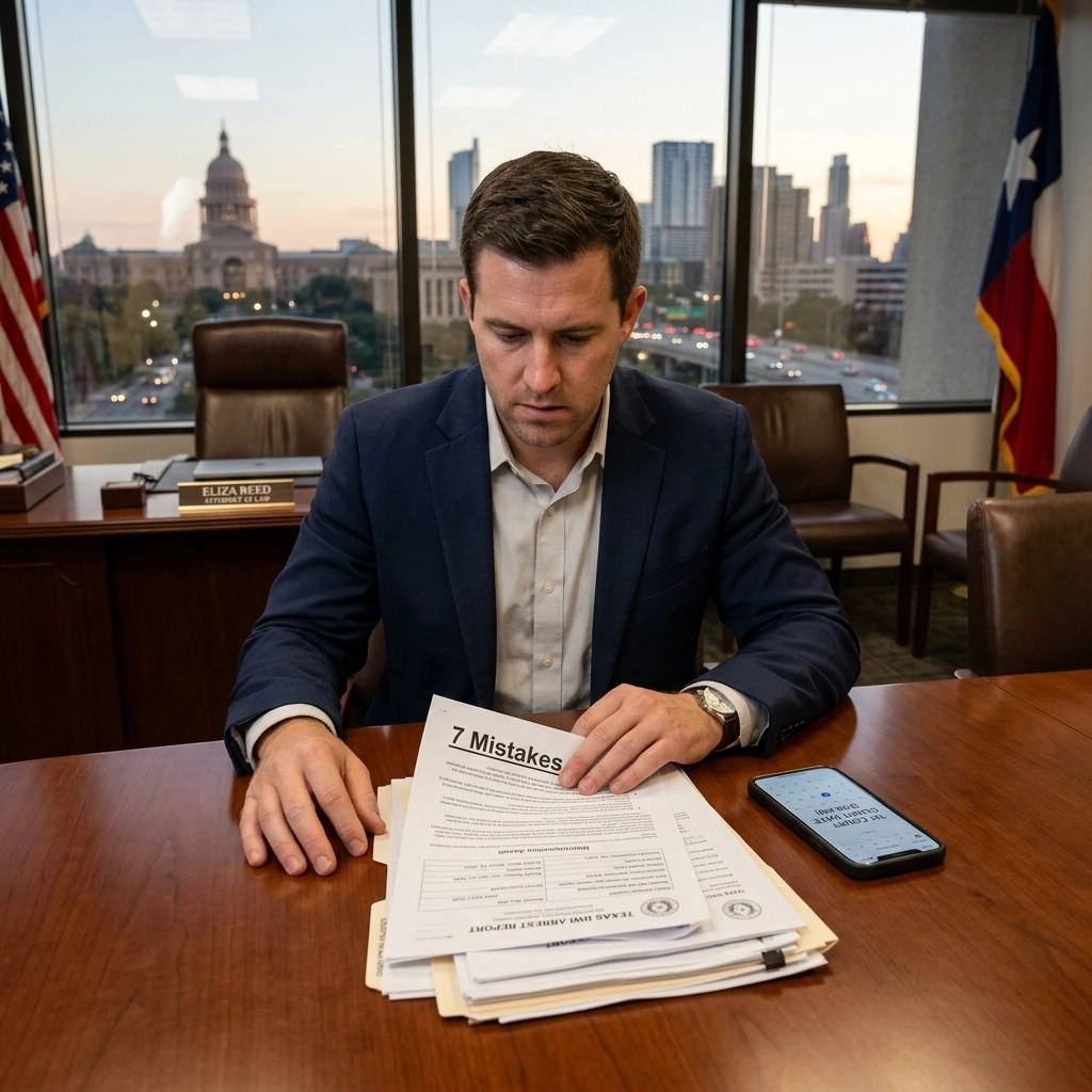 [HERO] 7 Mistakes You’re Making After a Texas DWI Arrest (and How to Fix Them Before Your First Court Date)