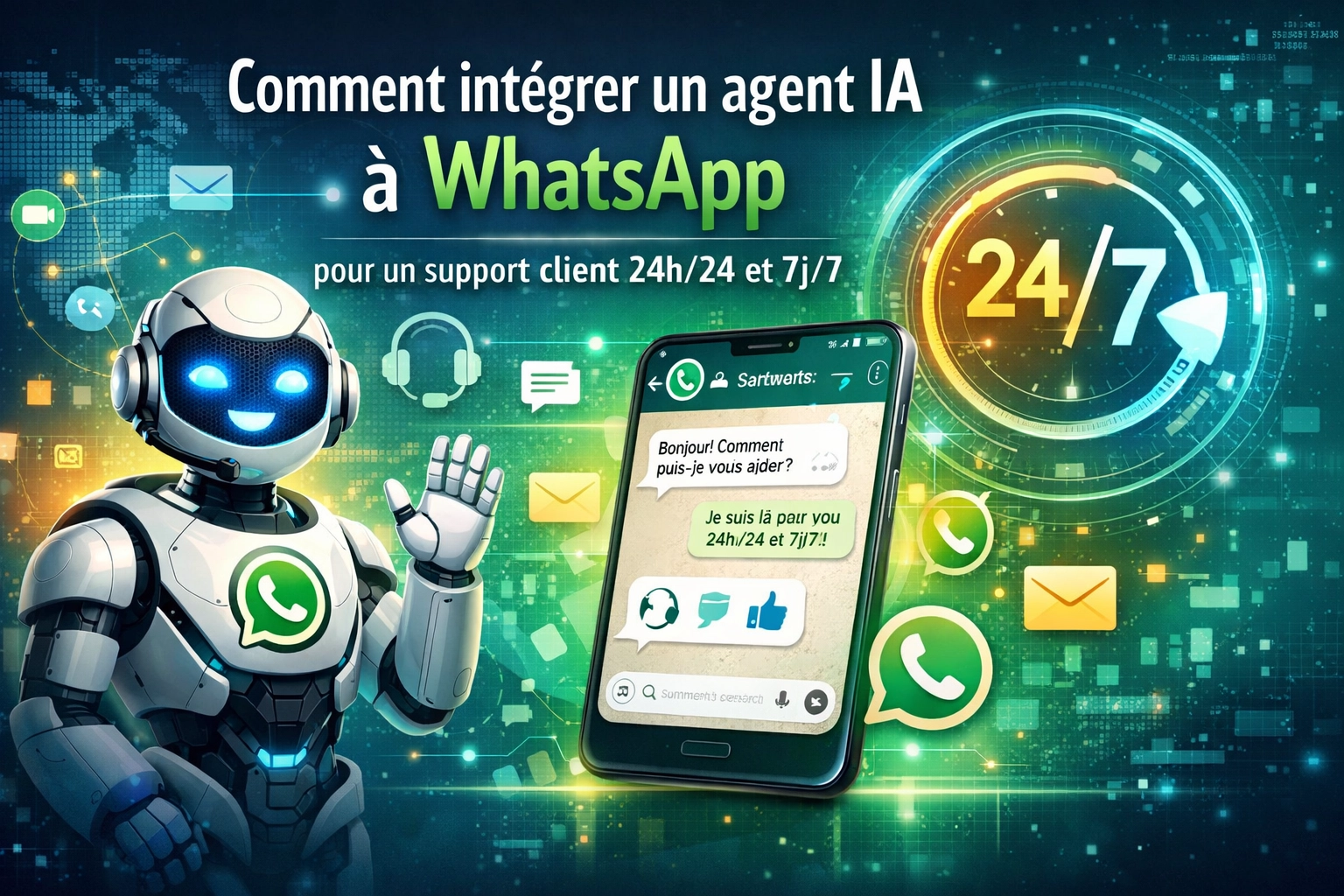 [HERO] Comment intégrer un agent IA à WhatsApp pour un support client 24h/24 et 7j/7