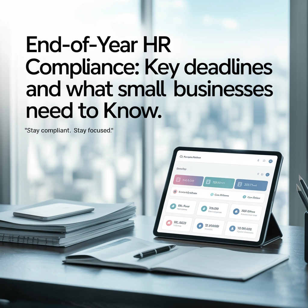End-of-Year HR Compliance: Key Deadlines and What Small Businesses Need to Know